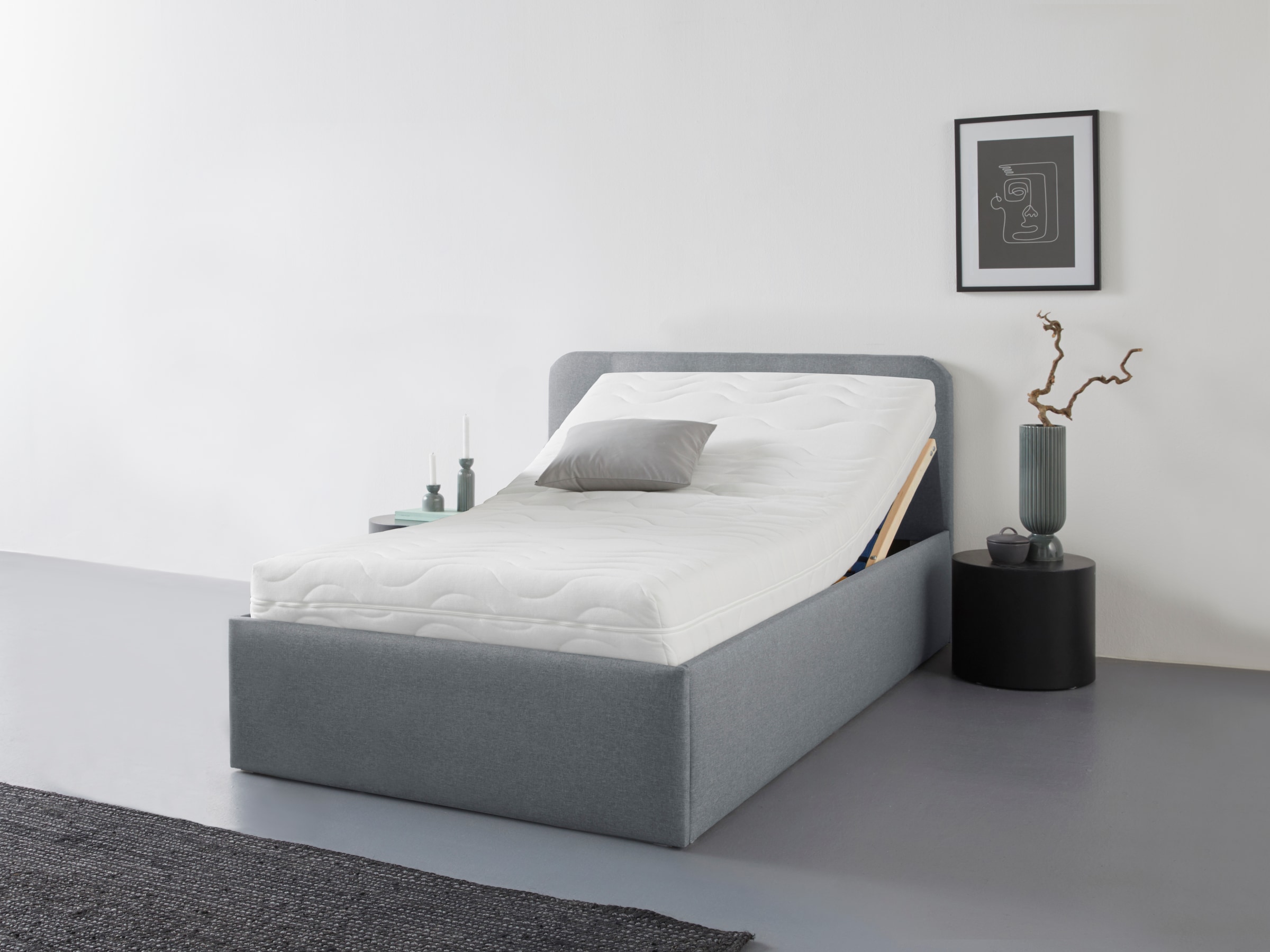 Westfalia Schlafkomfort Polsterbett "Rostock" auch mit Stauraum und Kopftei günstig online kaufen