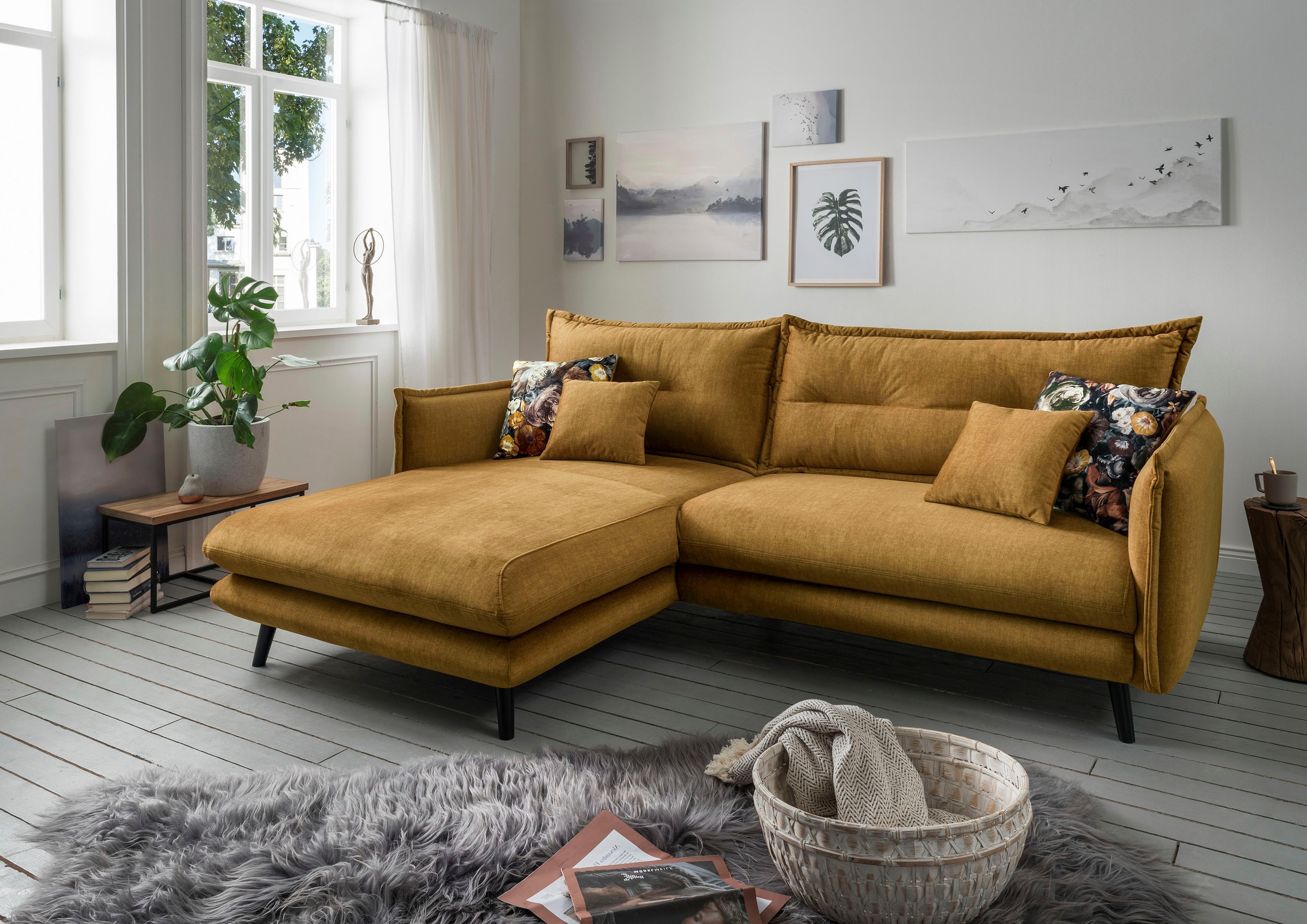 INOSIGN Ecksofa »Lazio«, in verschiedenen Bezugsqualitäten und Farben liefe günstig online kaufen