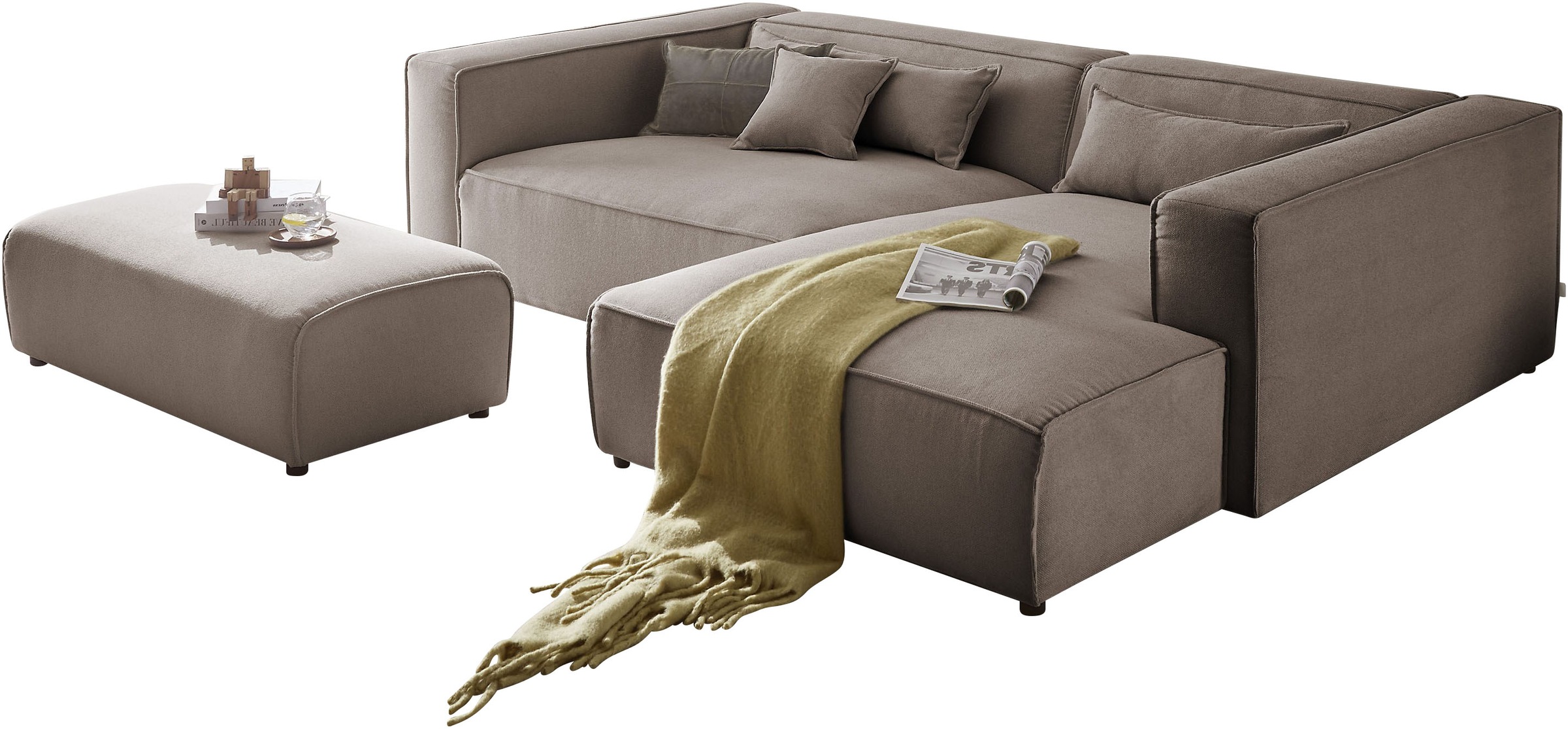 LeGer Home by Lena Gercke Polsterecke »PIARA XXL, L-Form, Schlaffunktion, C günstig online kaufen