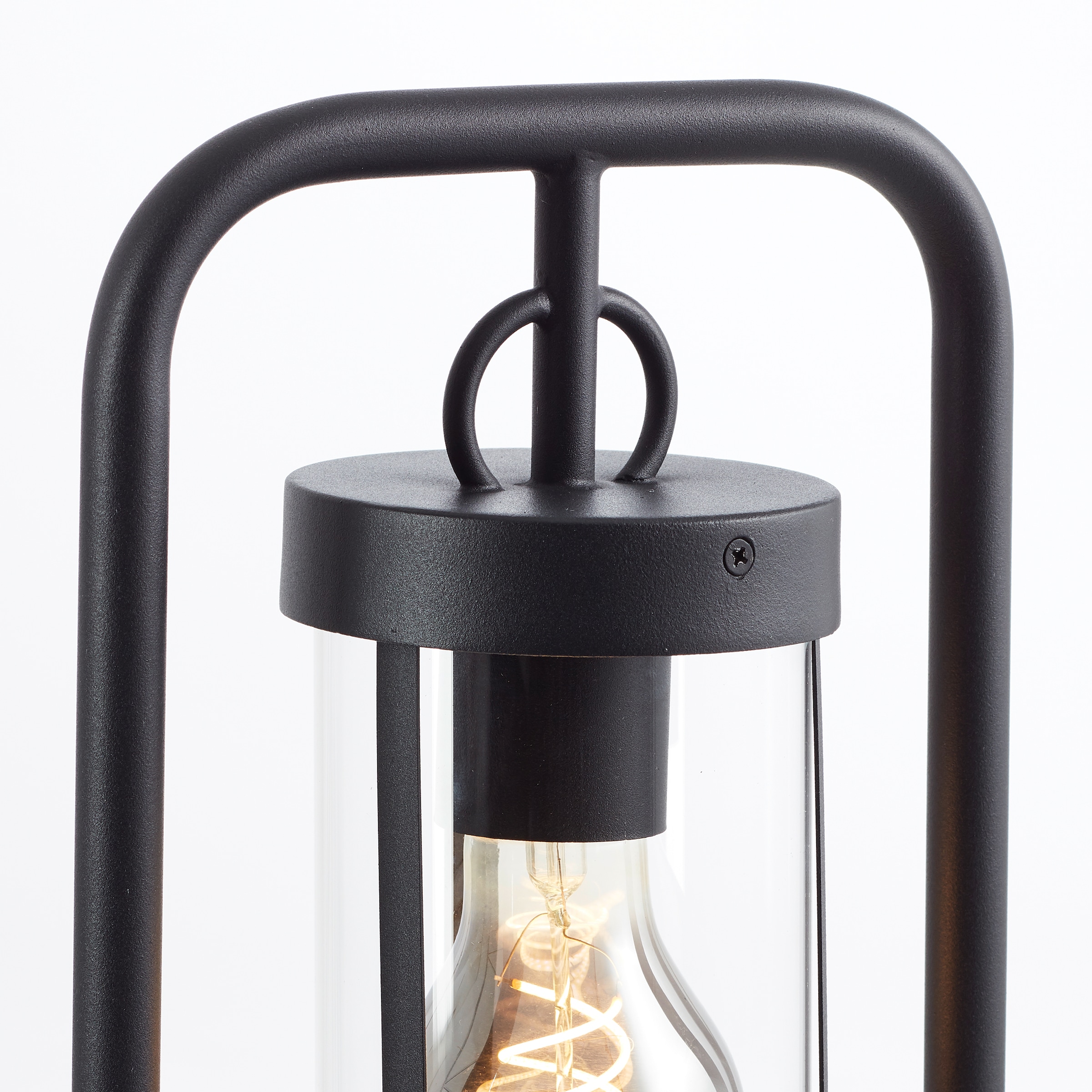 Brilliant Außen-Stehlampe »Sidney«, 1 flammig, Leuchtmittel E27 | ohne Leuchtmittel, Außenstandleuchte, 85 cm, Laterne, E27, Metall/Glas, schwarz