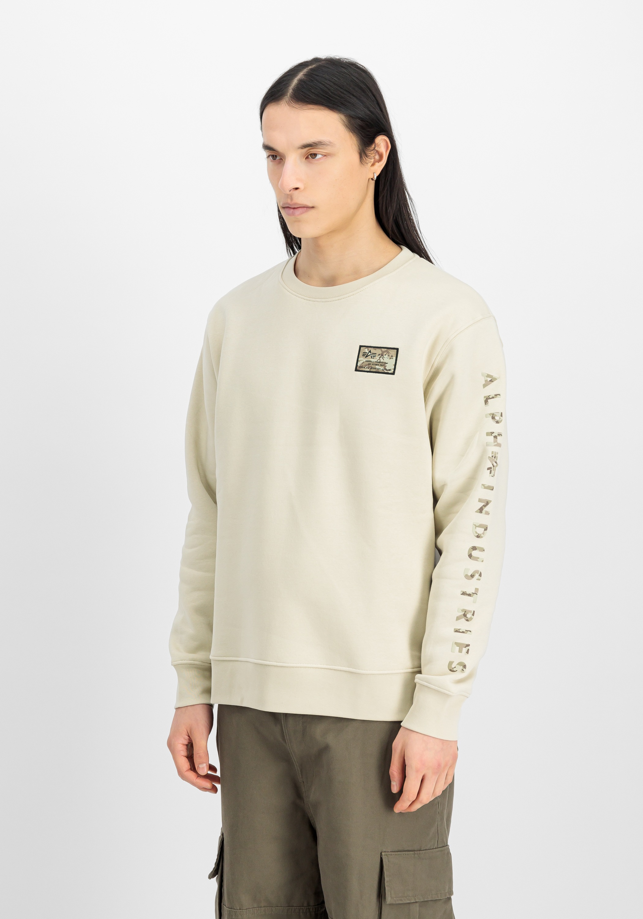 Alpha Industries Sweater »Alpha Industries Men - Sweatshirts Camo Sleeve Sweatshirt«