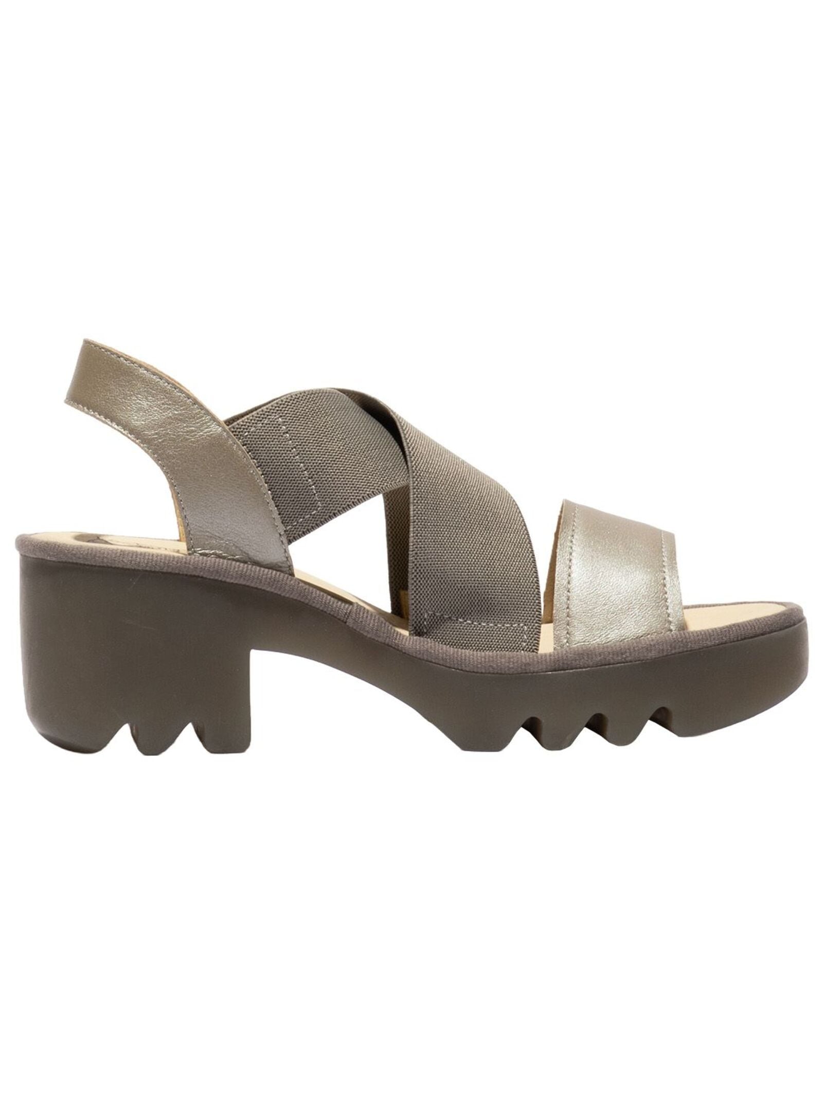 Fly London High-Heel-Sandalette »Fly London Sandalen Leder/Textil«