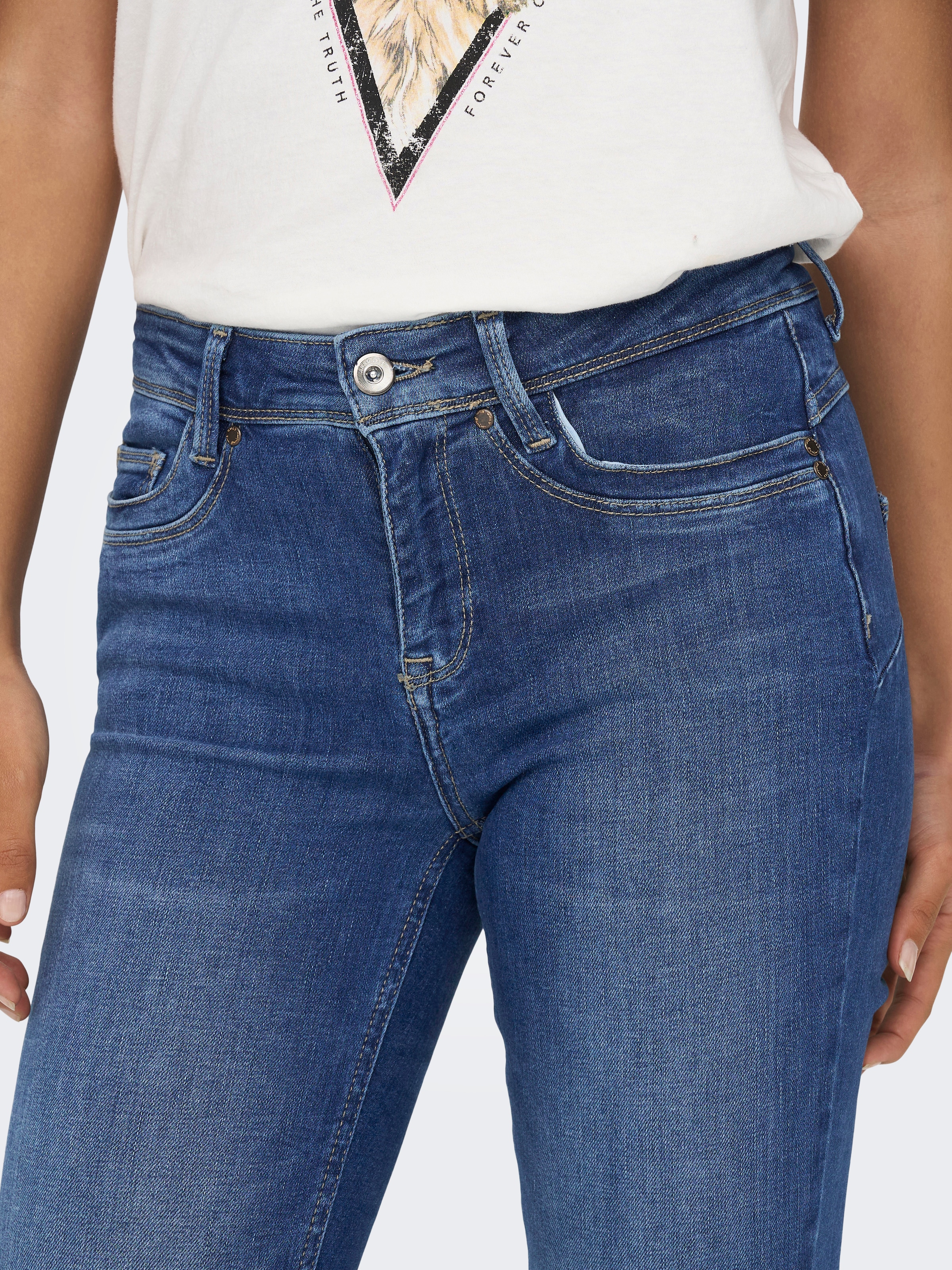 ONLY Skinny-fit-Jeans »ONLBLUSH MID WAIST DB STICHT DNM«