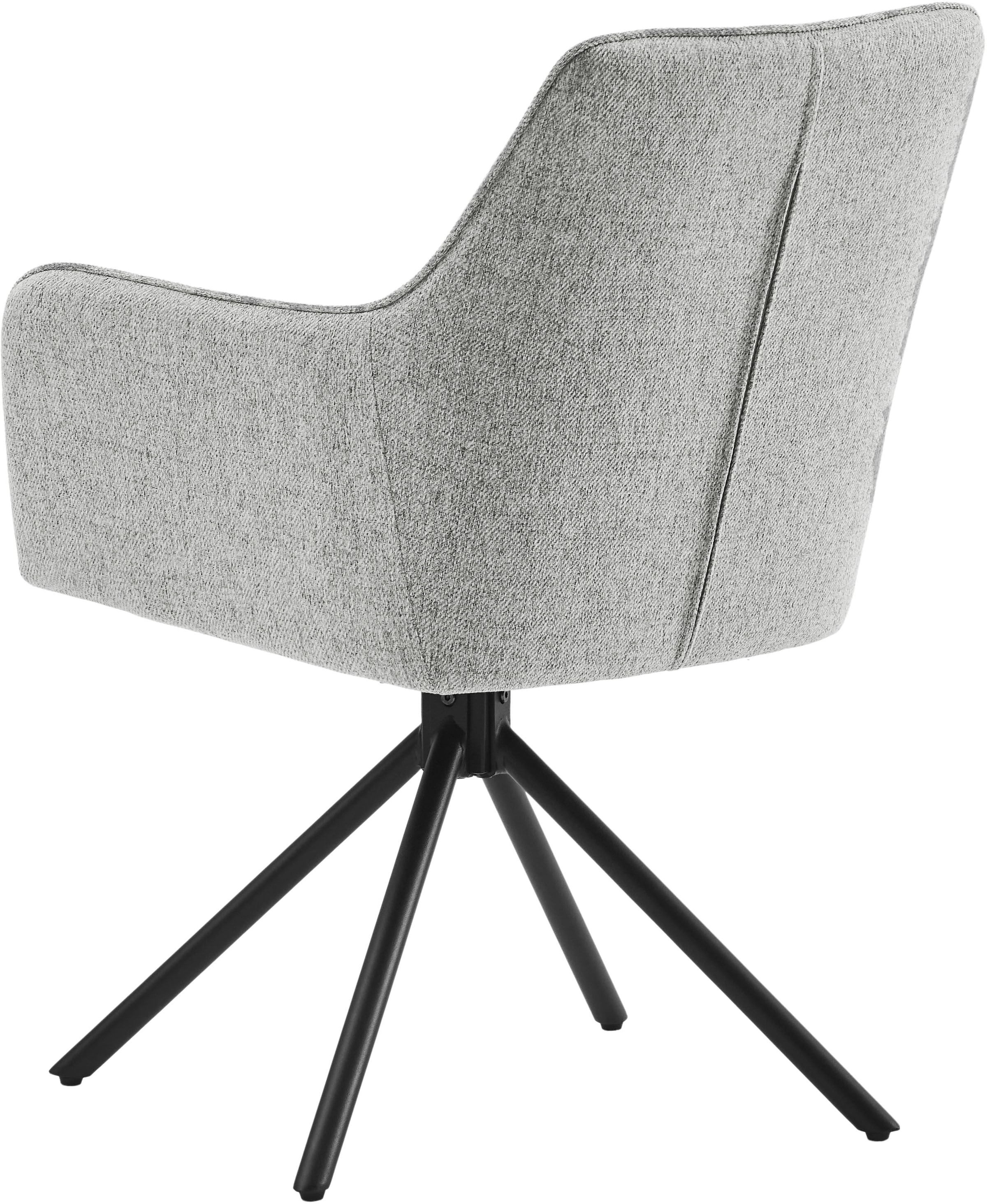 OTTO home Drehstuhl »Haily« (Set) hochwertiger Strukturstoff, robustem Metallgestell