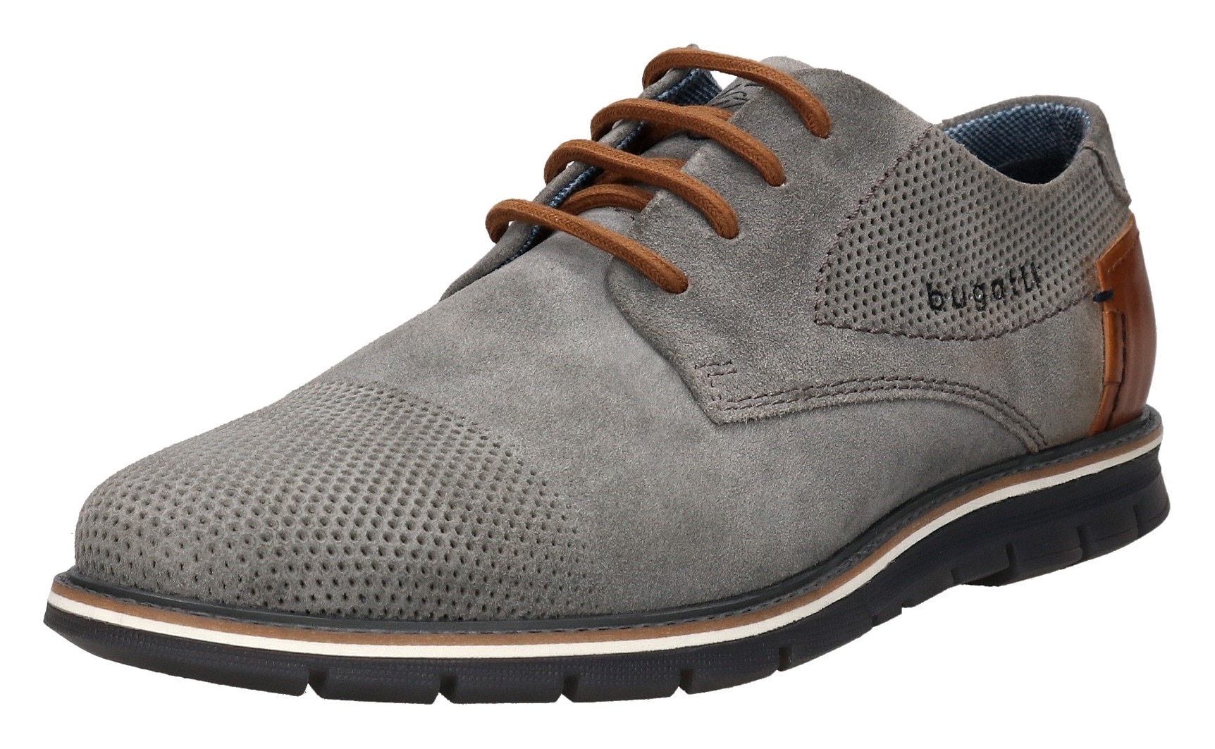 bugatti Schnürschuh  , Freizeitschuh, Halbschuh, Sneaker mit Ziernähten