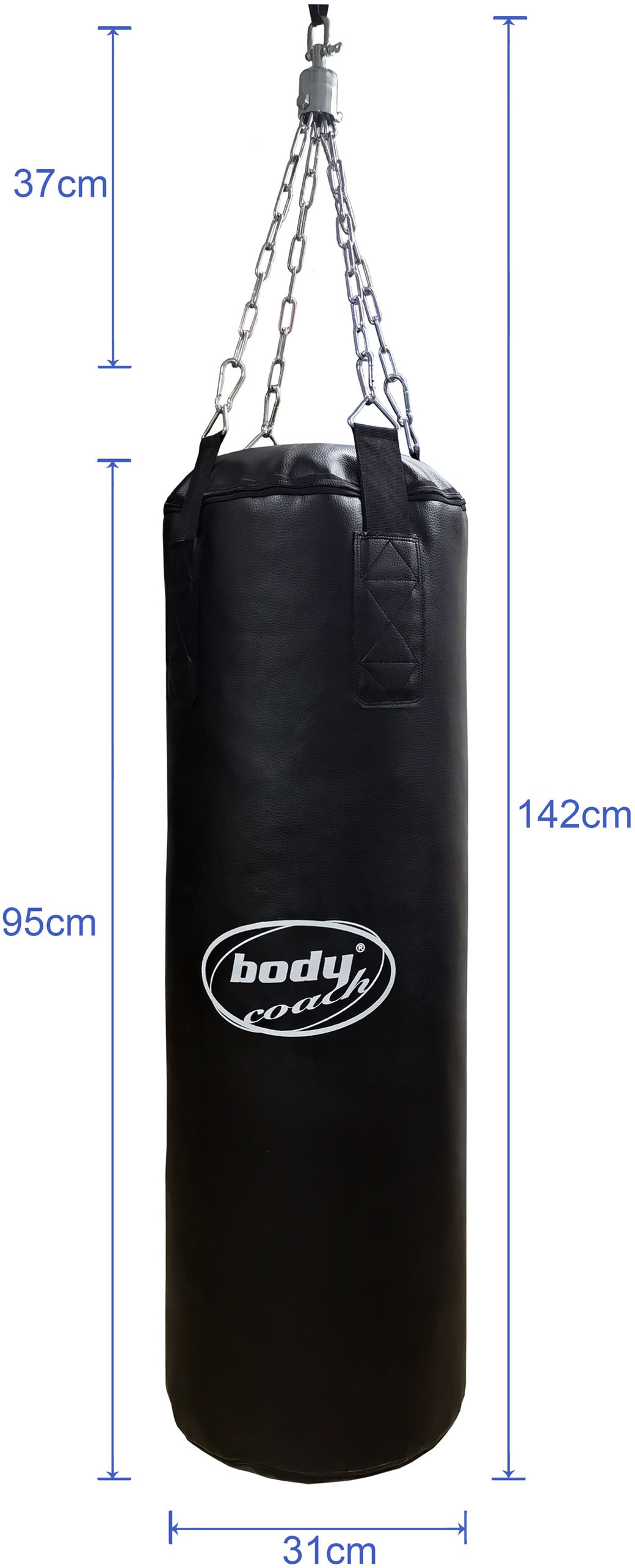 body coach Boxsack, kaufen hängende mit Deckenmontage 95 (Set, Haken), bequem lang tlg., 9 cm