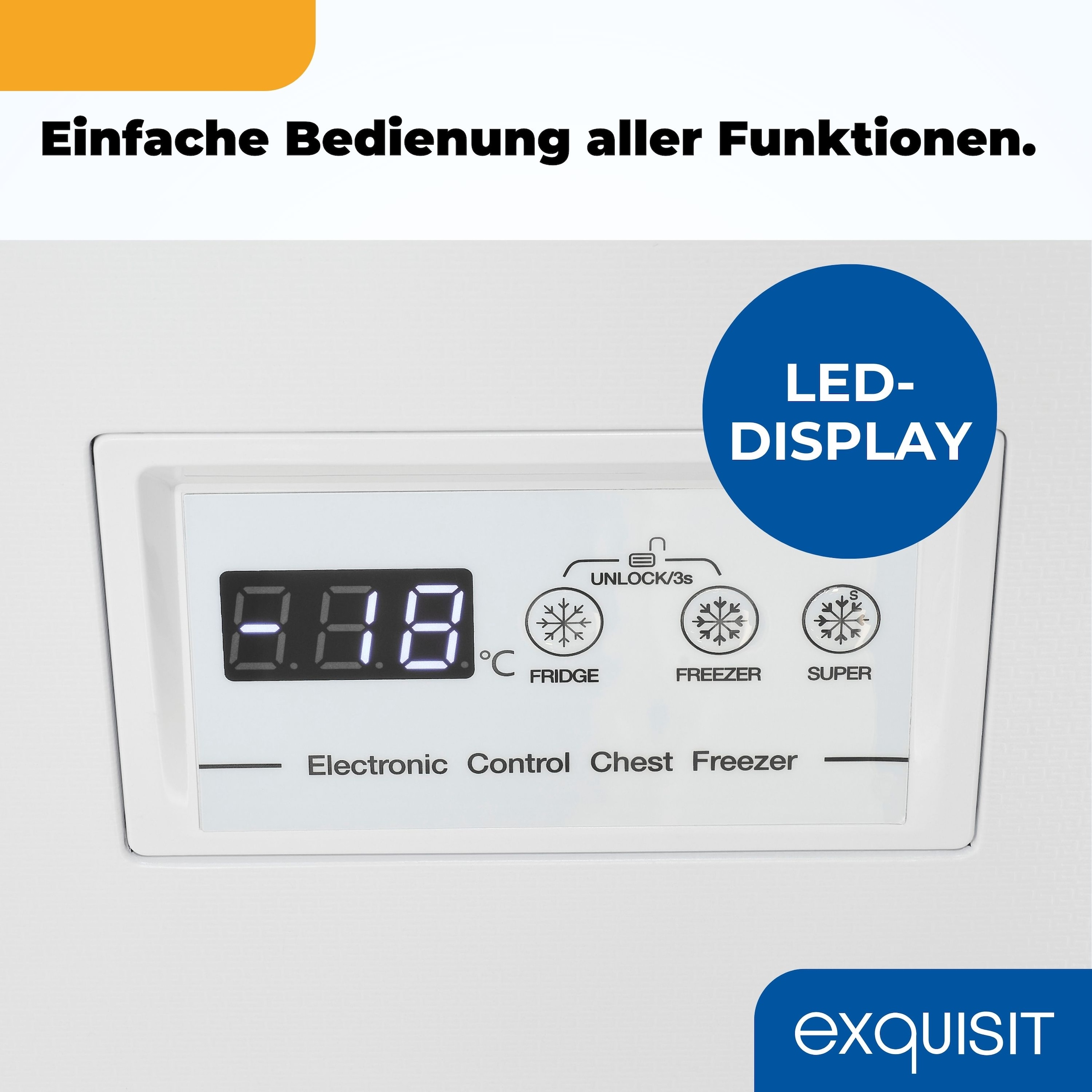 exquisit Gefriertruhe »GT250-HE-040D« 84,5 cm hoch 95,5 cm breit