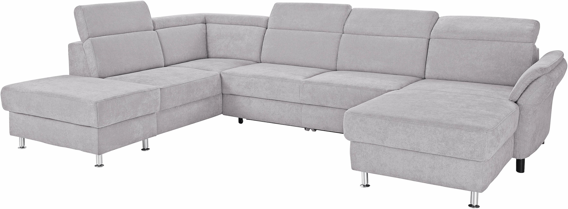 sit&more Wohnlandschaft »Avignon U-Form«, wahlweise mit Bettfunktion und Stauraum, inklusive Kopfteilverstellung