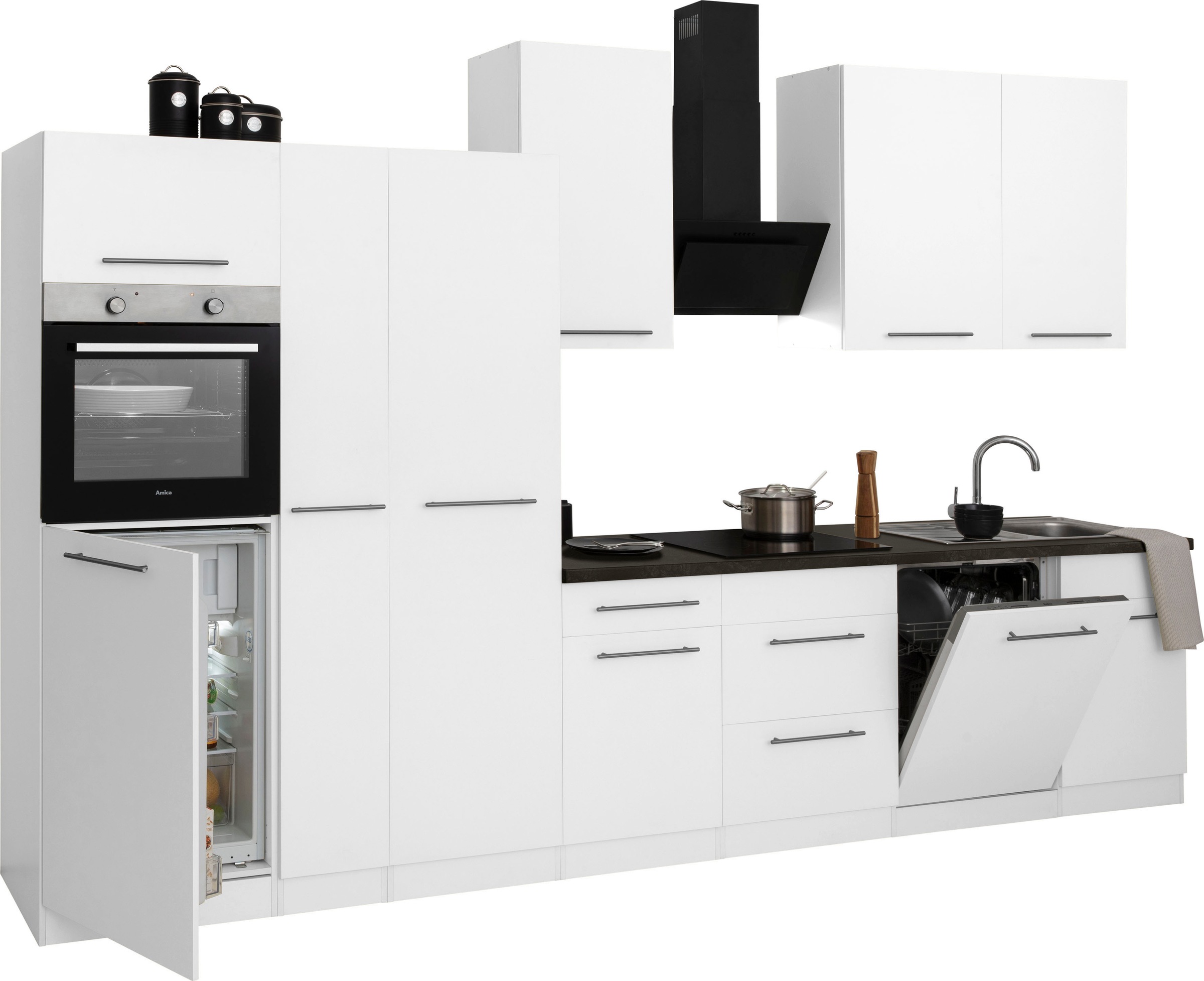 wiho Küchen Küchenzeile »Unna«, ohne E-Geräte, Breite 360 cm