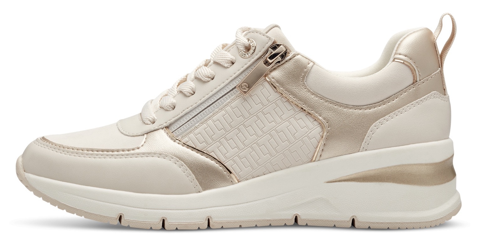 Tamaris Keilsneaker  , Freizeitschuh, Halbschuh, Schnürschuh mit Außenreißverschluss