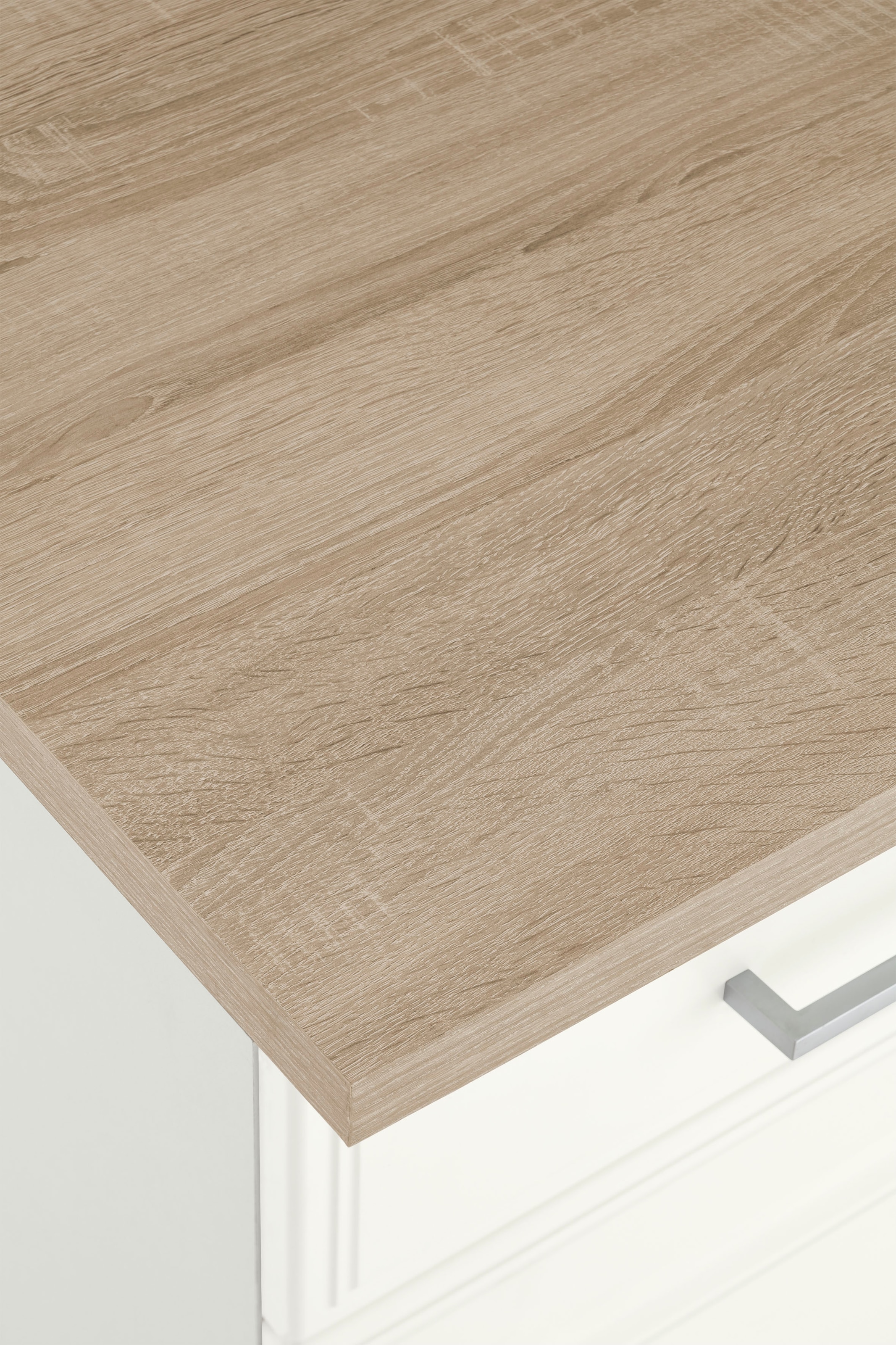 KOCHSTATION Küchenzeile »KS-Stockholm« Breite 280 cm, mit hochwertigen MDF Fronten im Landhaus-Stil