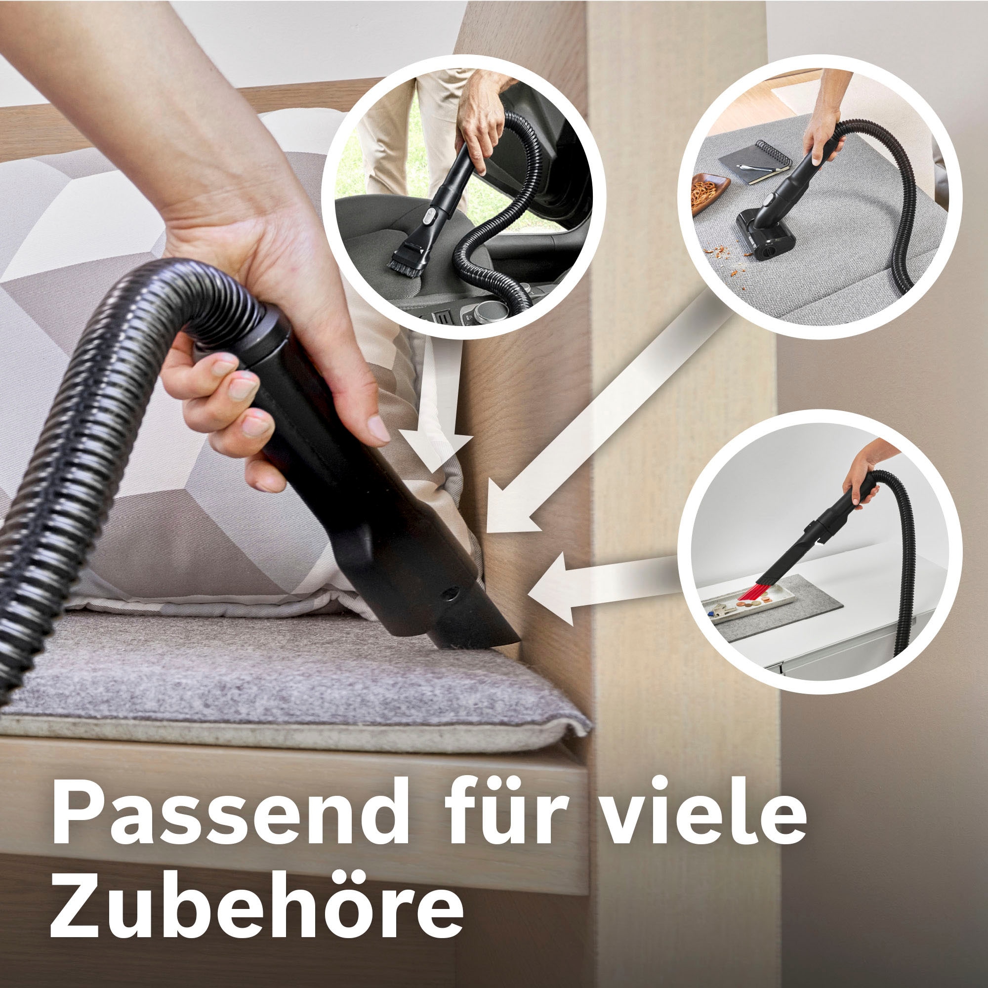 BOSCH Staubsauger-Verlängerungsrohr »BHZUFEH«, (Packung), flexibel, passend zu Akkustaubsauger Unlimited