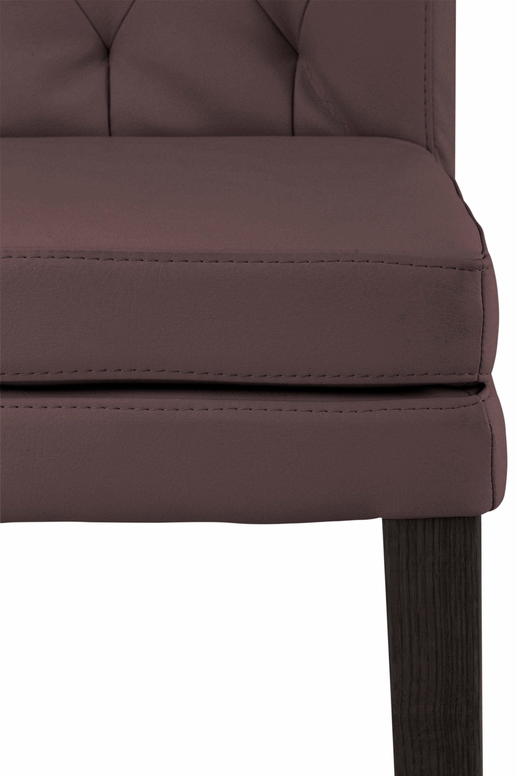 Home affaire 4-Fußstuhl »Colorado«, (Set), 6 St., Kunstleder, Beine aus Buche, wengefarben lackiert, Im 2er, 4er oder 6er-Set