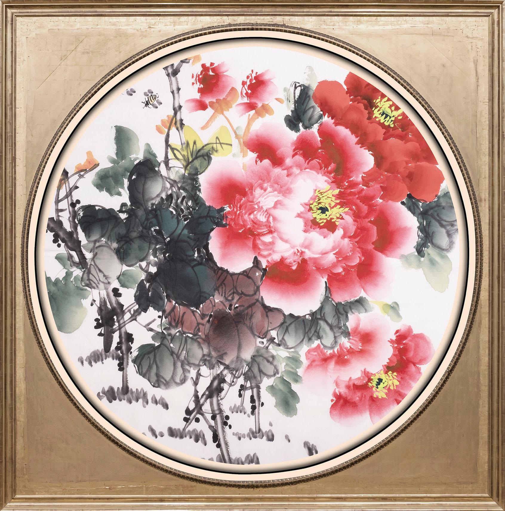 queence Acrylglasbild »Rote Blüten«, Blumen-Blumenbilder-Kunst-Pflanzen-Pfl günstig online kaufen