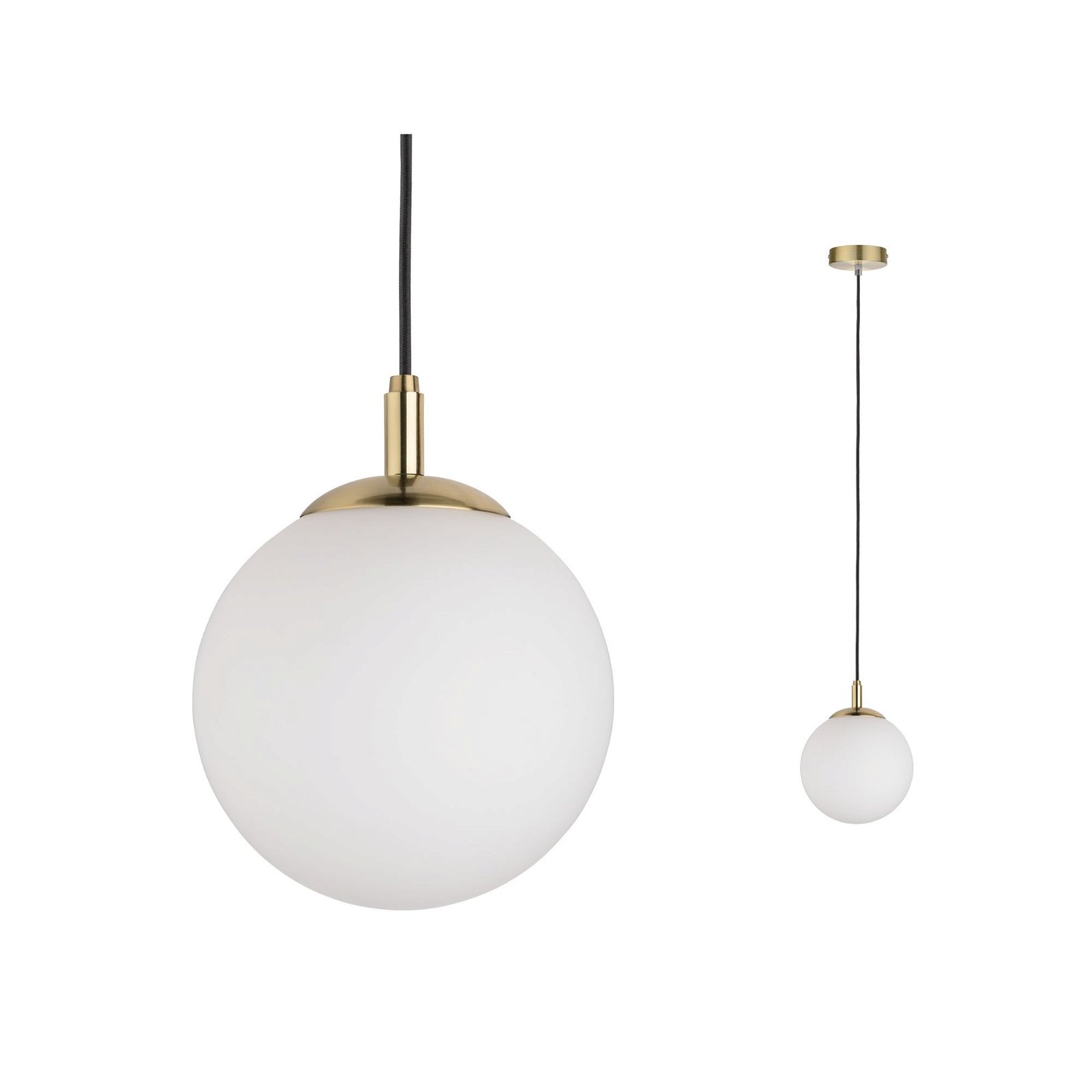Paulmann Pendelleuchte »Neordic Menja max. 1x20W Weiß/Messing gebürstet 230 günstig online kaufen