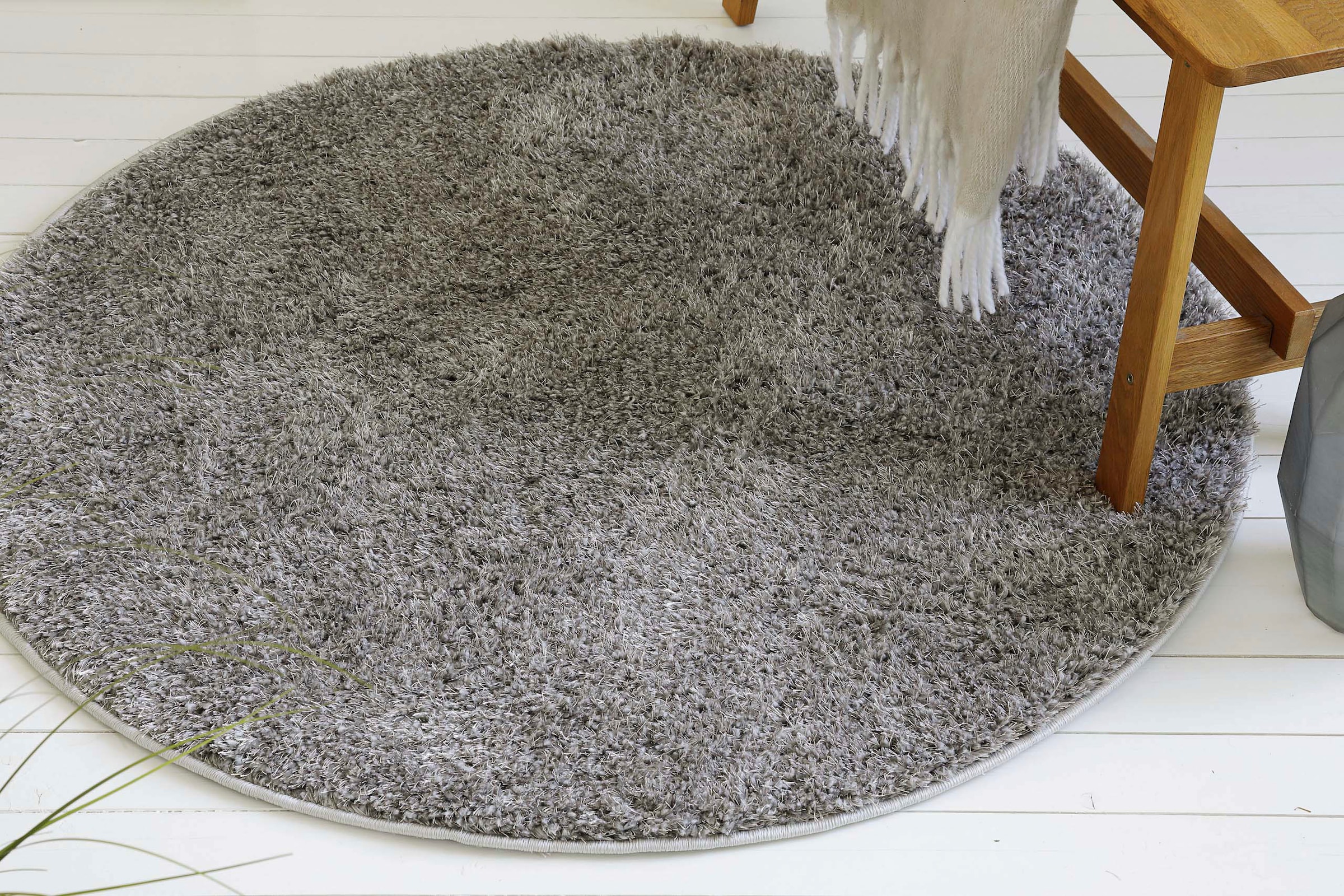my home Hochflor-Teppich »Nickolas«, rund, 30 mm Höhe, Langflor, Shaggy, we günstig online kaufen