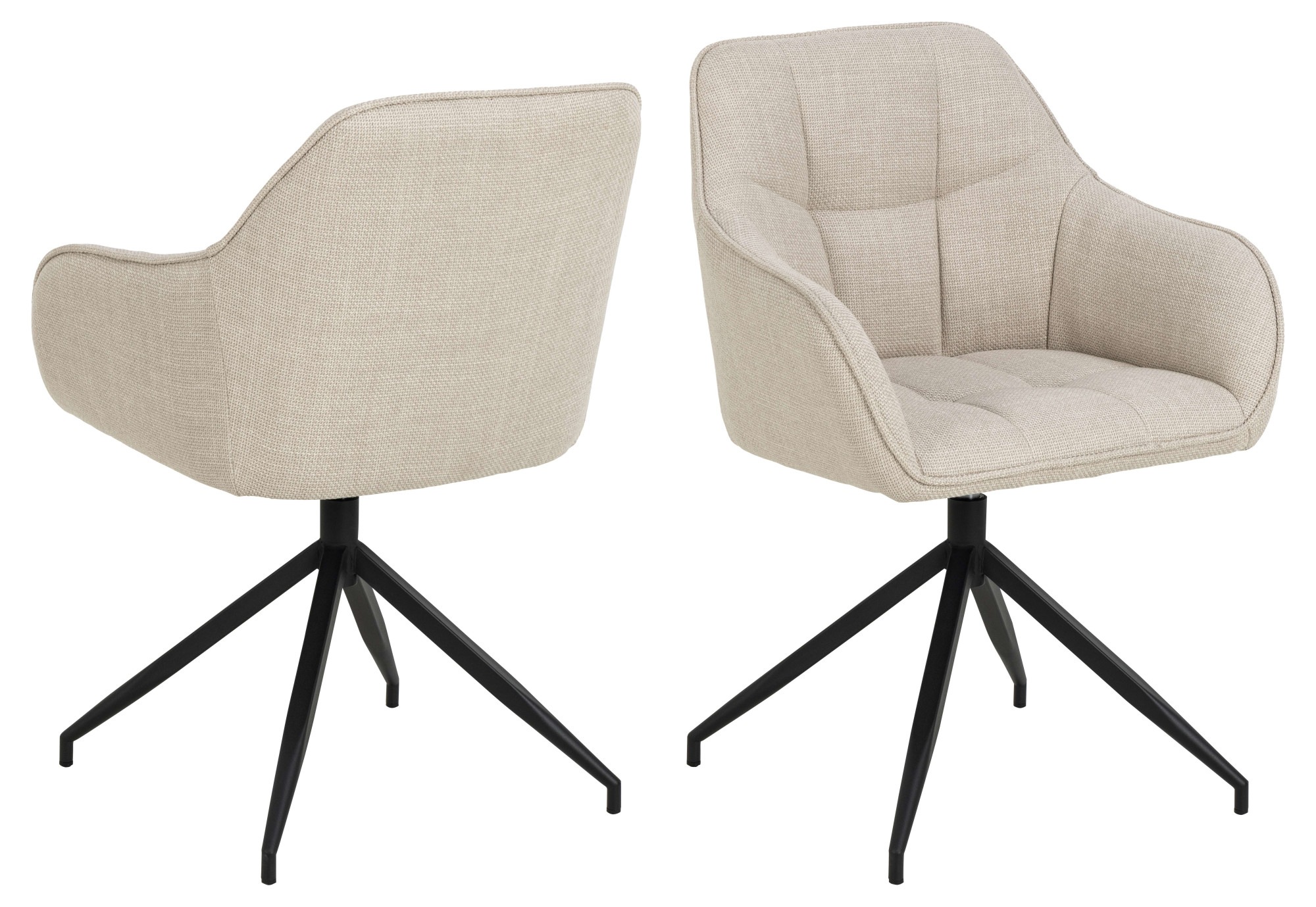 ACTONA GROUP Armlehnstuhl »Brenda Esszimmerstuhl, Polsterstuhl,« () Drehfun günstig online kaufen