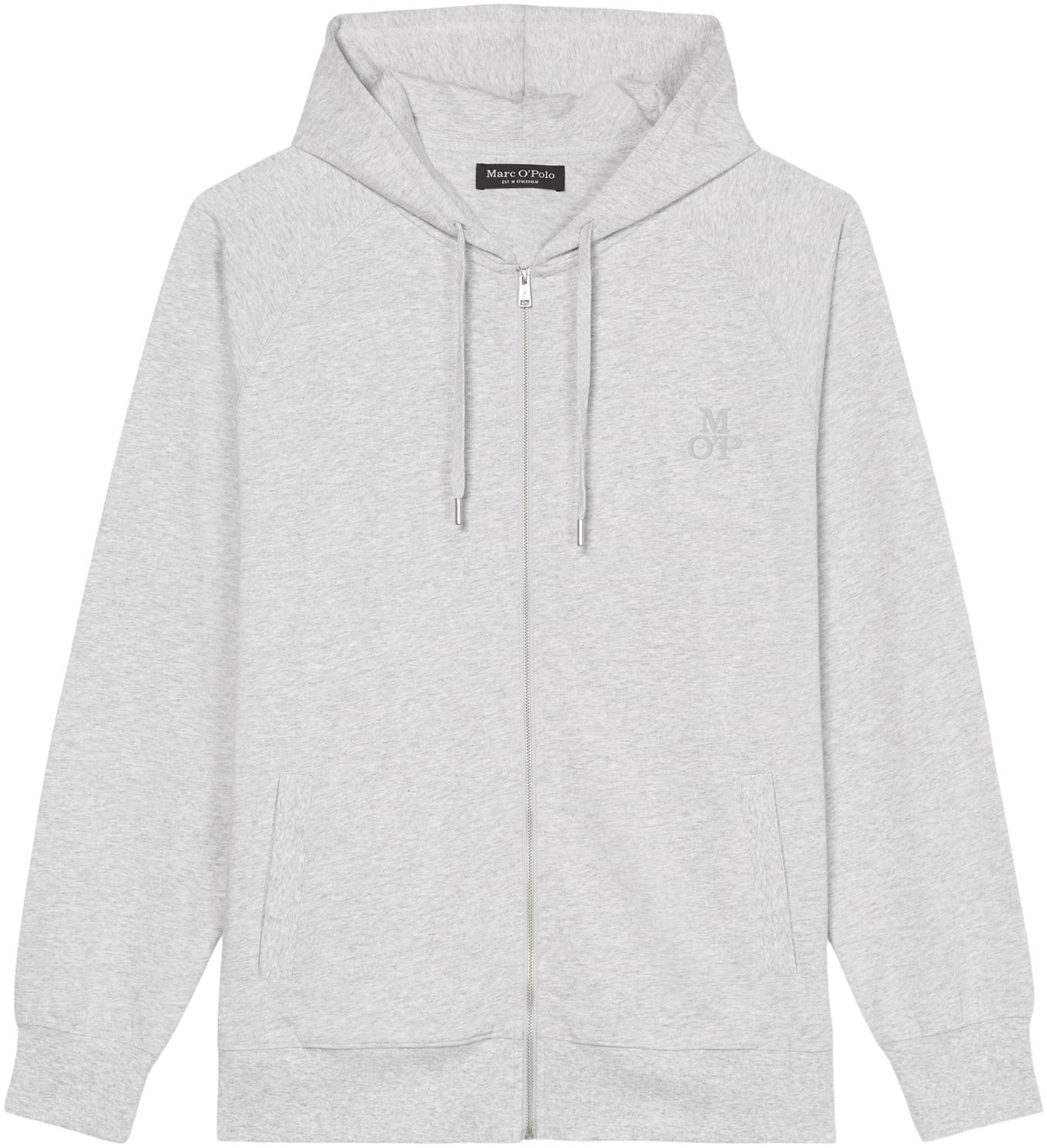 Marc O'Polo Sweatjacke »Heavy Jersey«, mit dezentem Logodruck