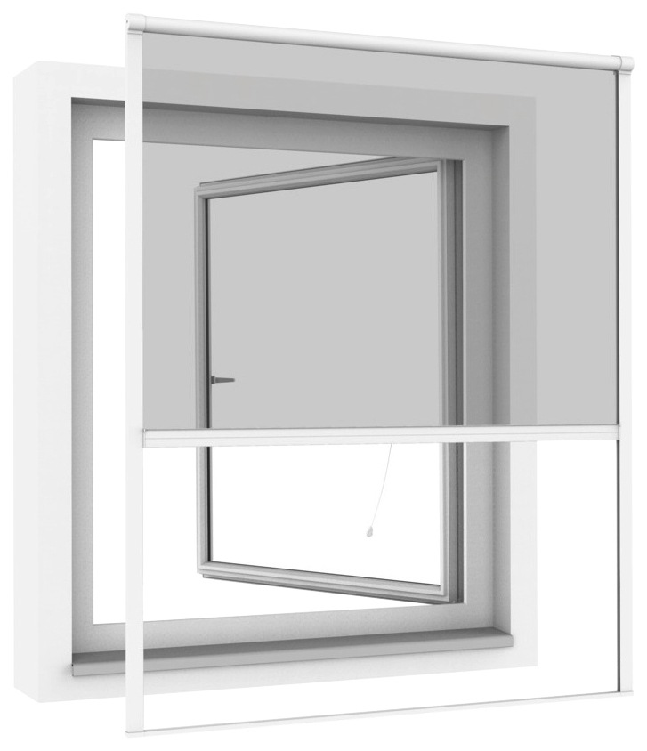 Windhager Insektenschutzrollo, transparent, Insektenschutz, BxH: 130x160 cm günstig online kaufen
