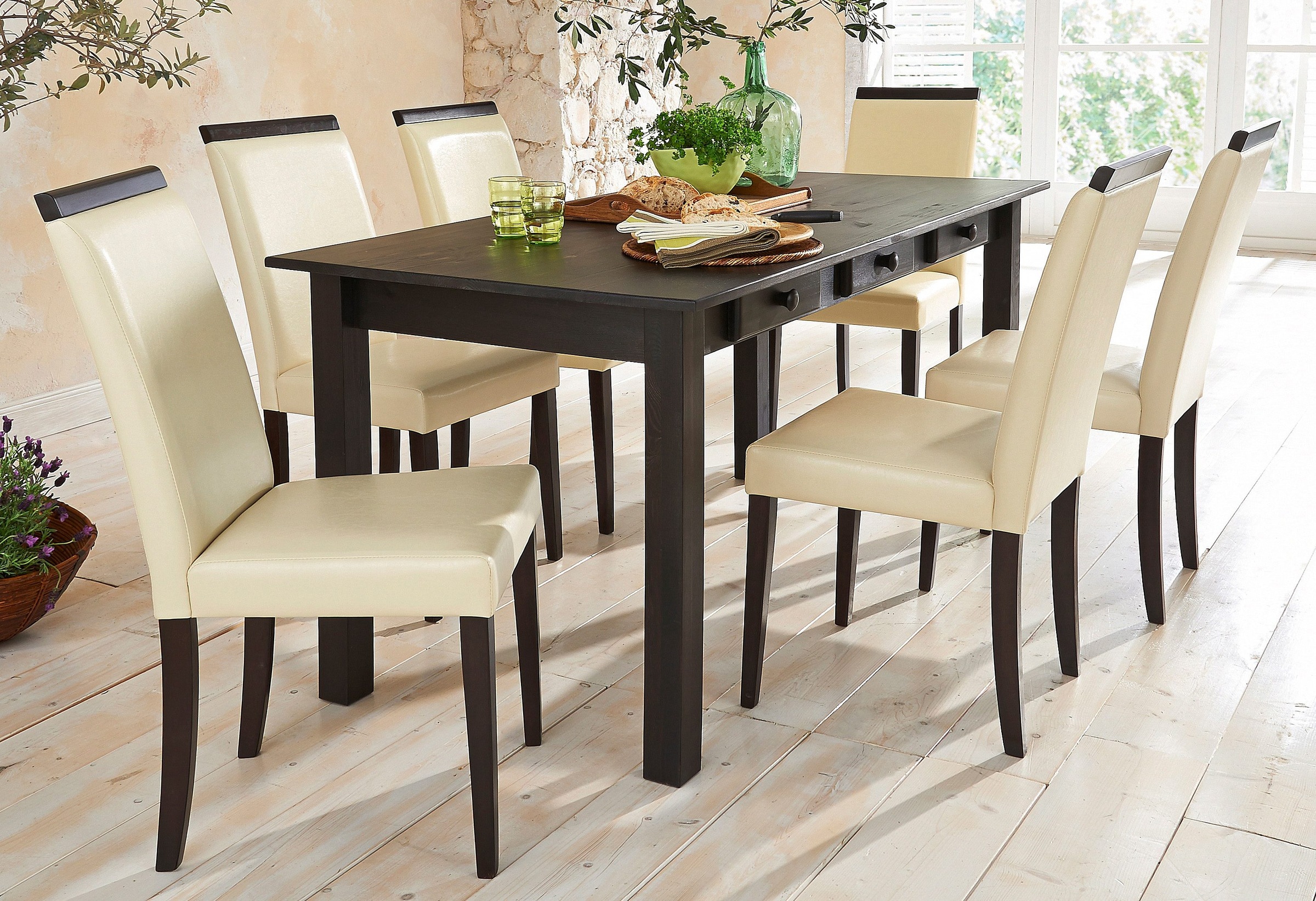 Home affaire Esszimmerstuhl »Genova« (Set) 2 Stk.aus schönem Kunstleder, in günstig online kaufen