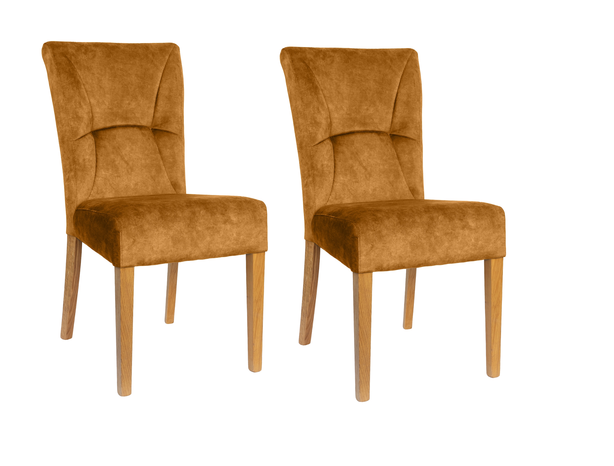 Home affaire 4-Fußstuhl »Henry« (Set) 2 Stk. Samtvelours Sitz und Rücken ge günstig online kaufen