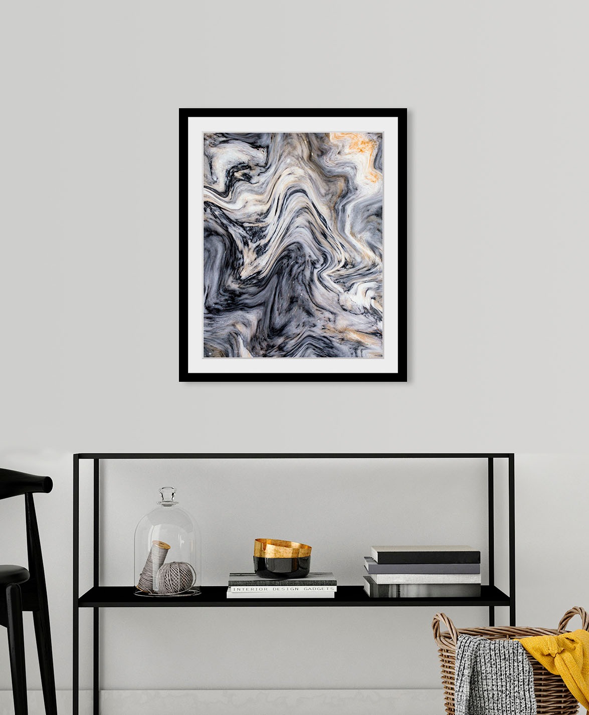 queence Bild »Tobias«, Abstrakt-Marmor-Kunst-Gemälde, (1 St.), HD Premium P günstig online kaufen