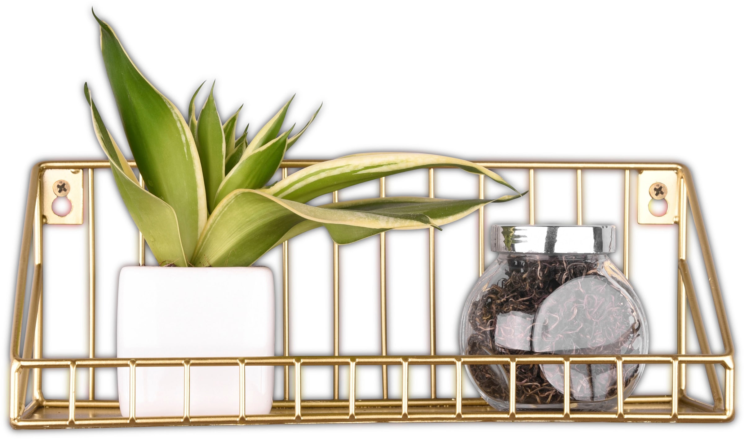 MIRRORS AND MORE Ablageregal »Katja«, (1 St.), Mit Metallstreben, Wandmonta günstig online kaufen