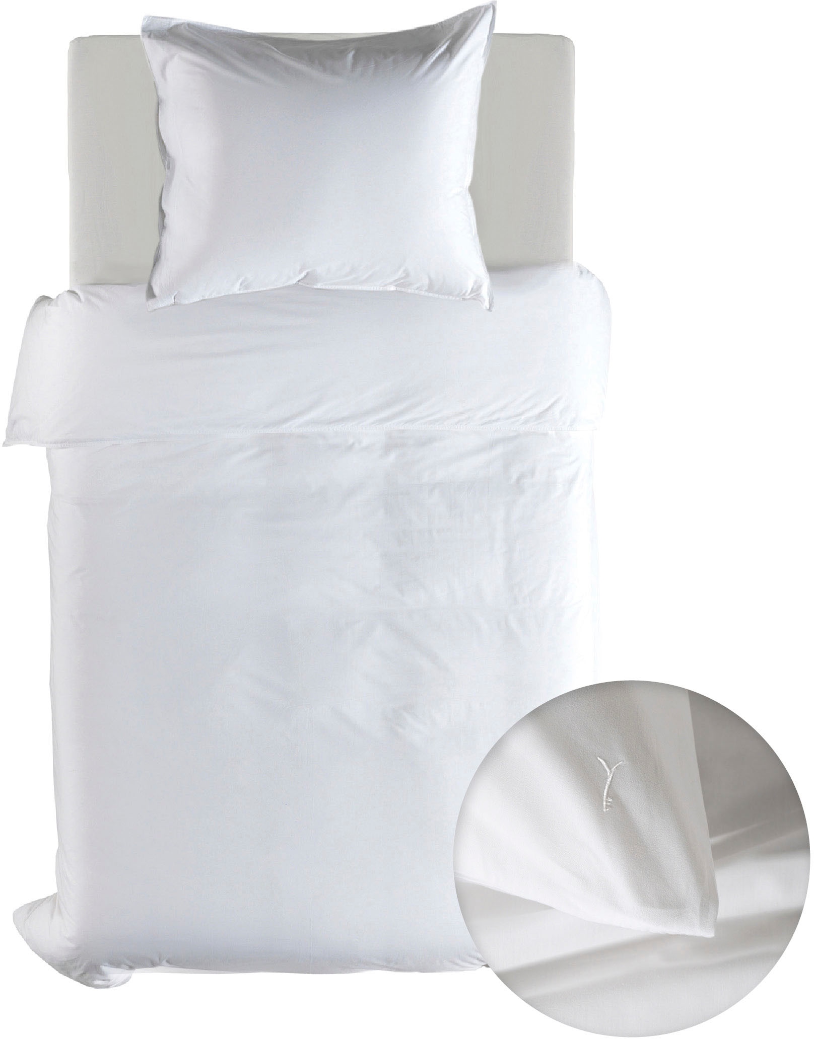 YELLOW Bettwäsche »Suite-Mumbai« 2 Stk. tlg. Uni Design, 100% Baumwolle ab günstig online kaufen