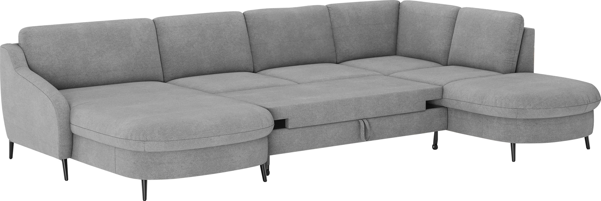 sit&more Wohnlandschaft »Soul U-Form«, wahlweise mit Bettfunktion und Bettkasten oder Schubkasten