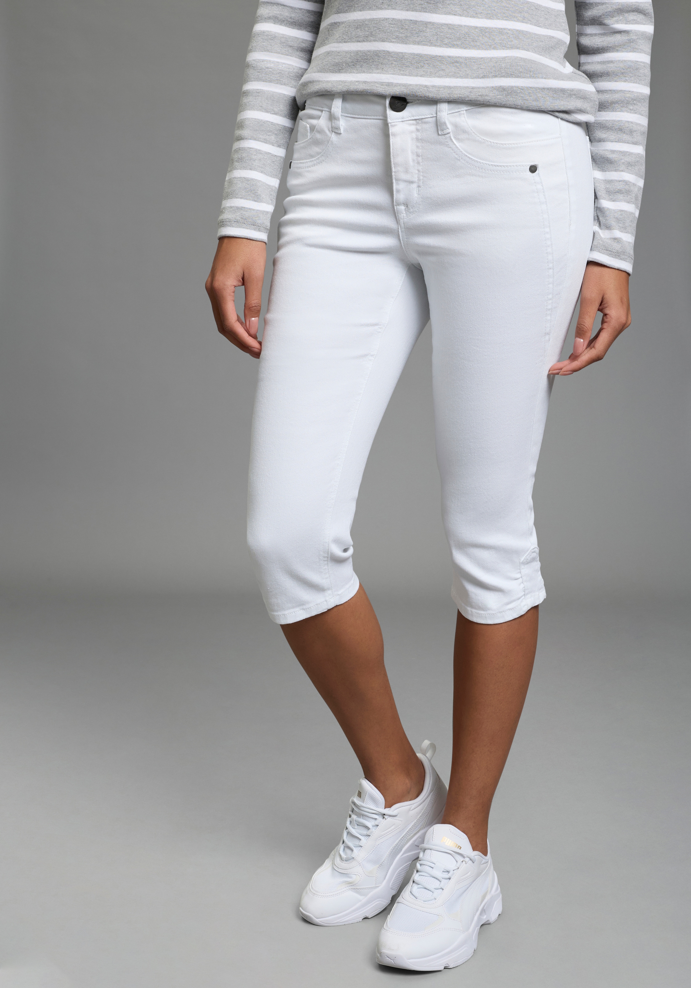 Arizona Caprijeans Skinny Fit, 3/4-Länge, mit Eingrifftaschen und Gesäßtaschen