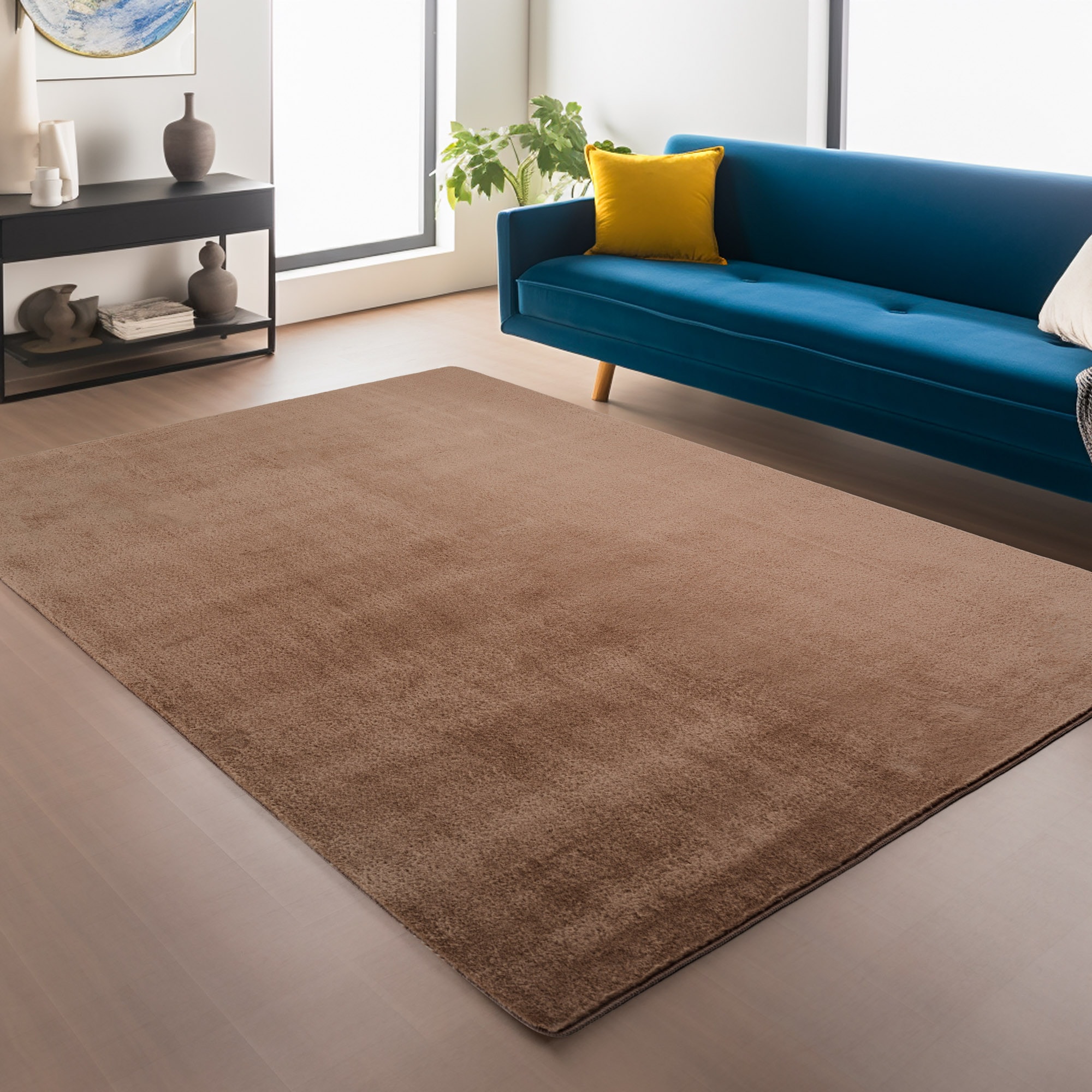 Ayyildiz Teppiche Teppich »JOY 1400«, rechteckig, 11 mm Höhe, Kurzflor, Woh günstig online kaufen
