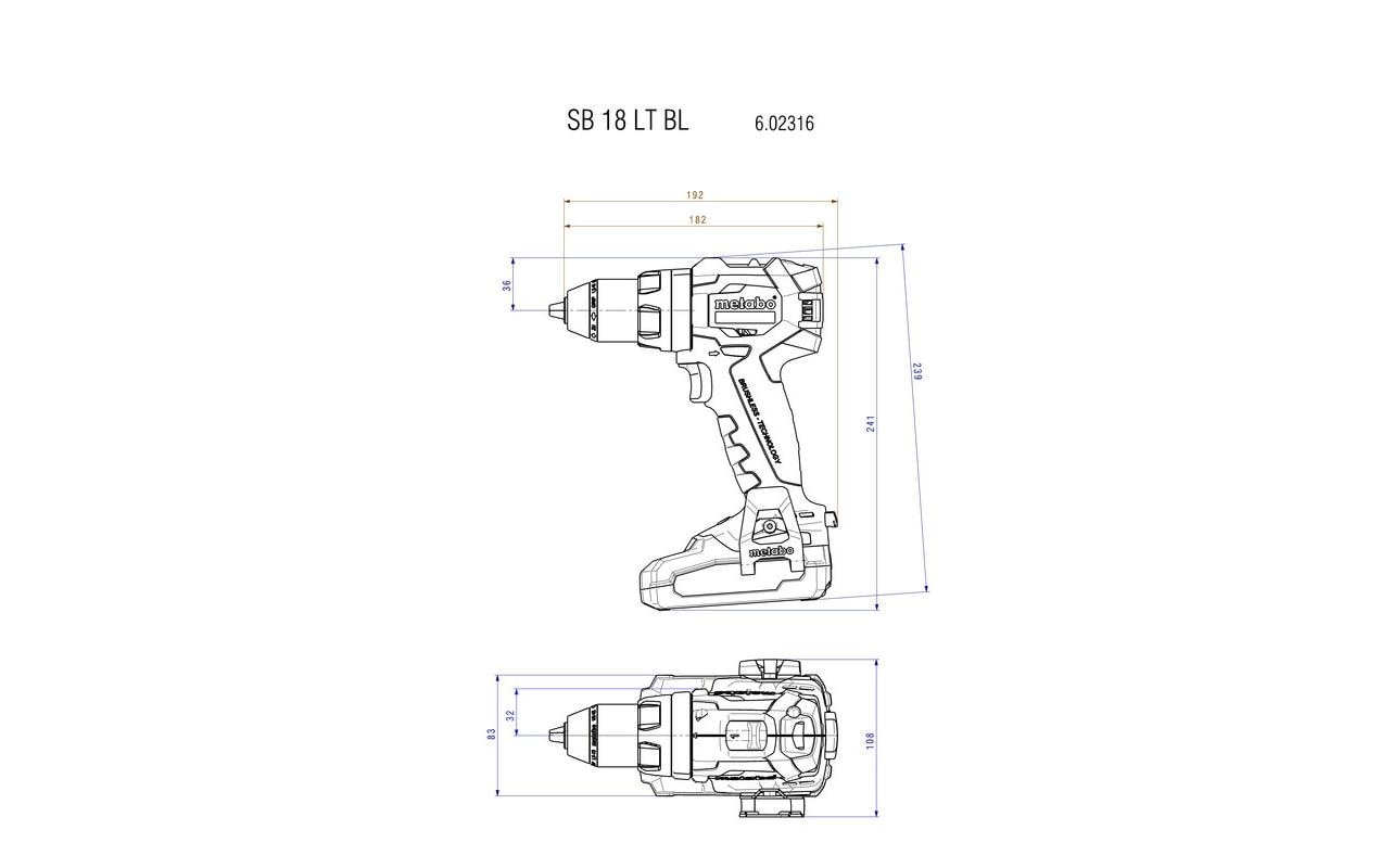metabo Akku-Schlagbohrschrauber »SB 18 LT, Kit«