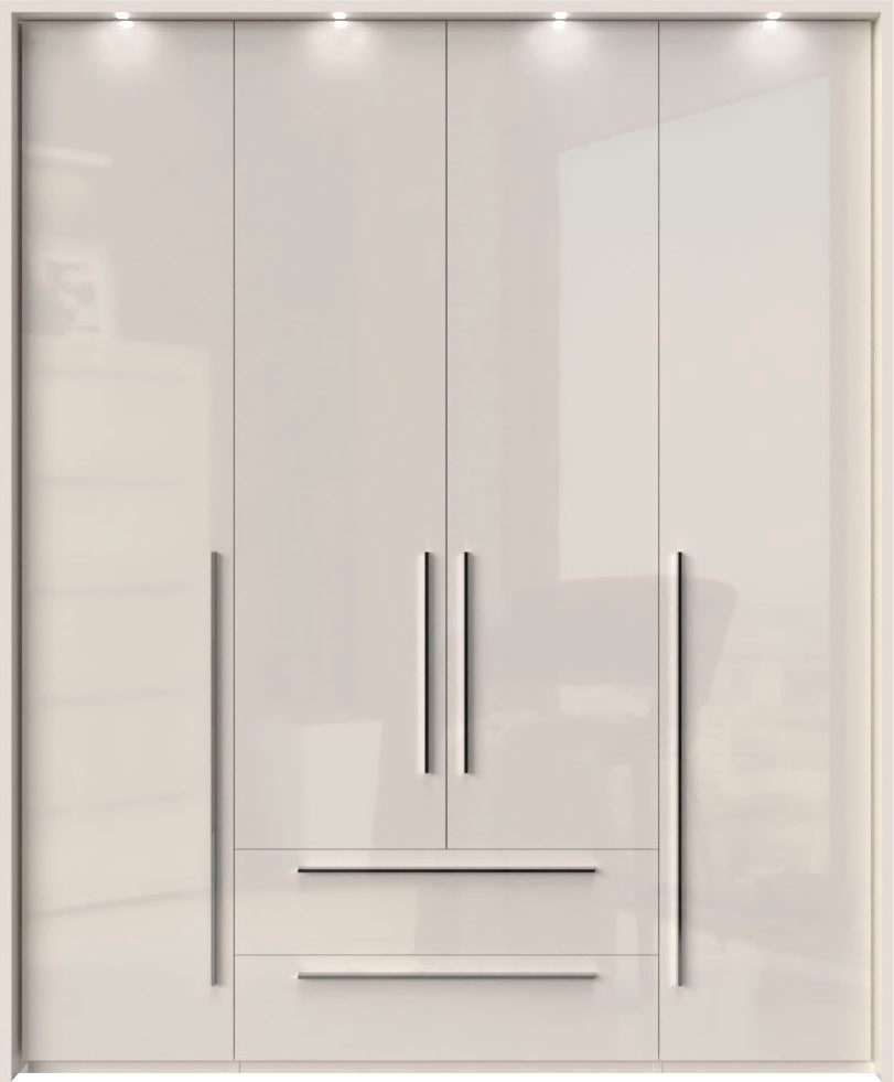 PLACES OF STYLE Drehtürenschrank »Piano, inklusive Rahmen und Beleuchtung, günstig online kaufen