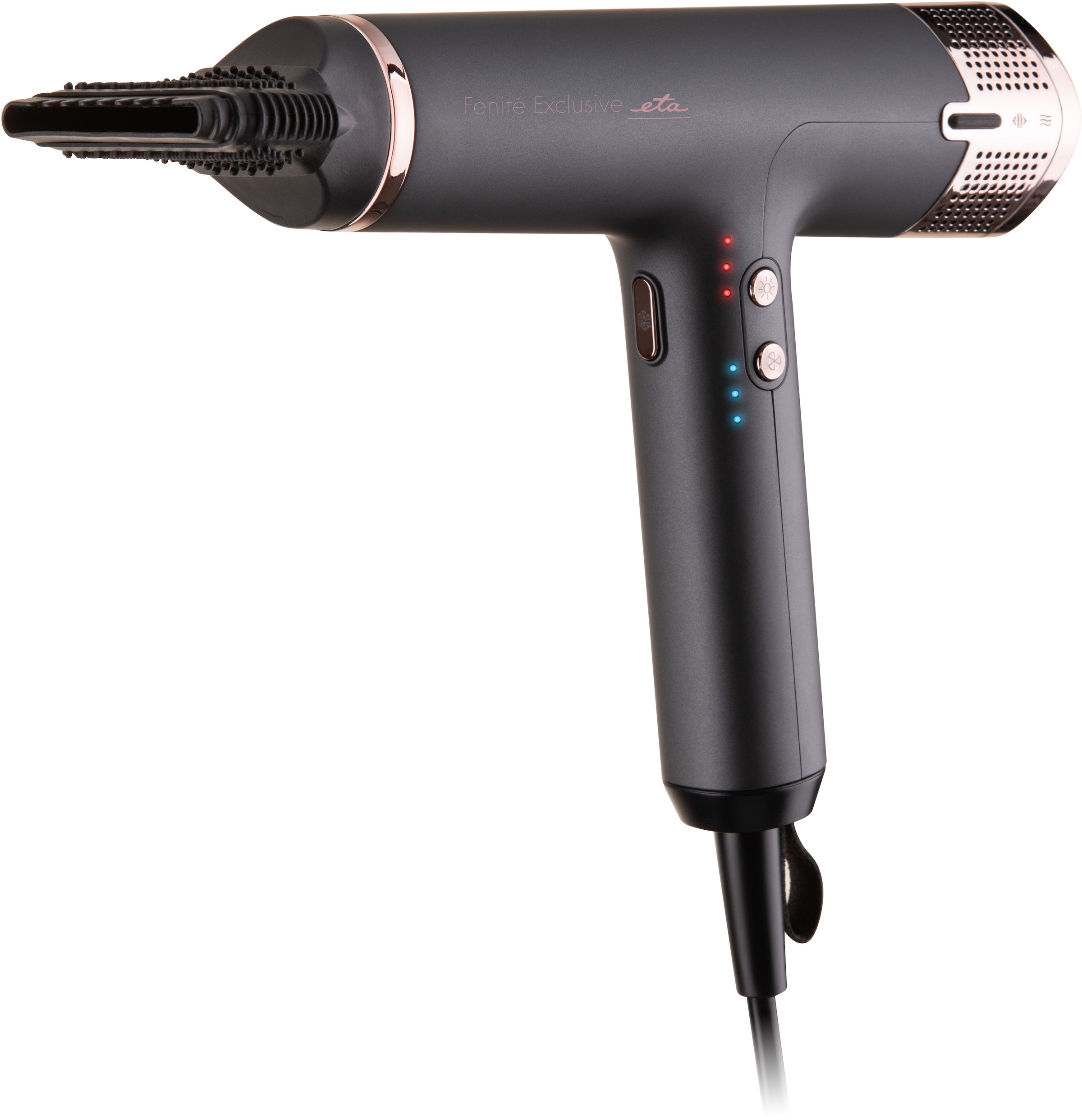 eta Ionic-Haartrockner »ETA Fenite Exclusive Haartrockne mit Ionisierung & Smart Heat Control«, 1600 W, 3 Aufsätze, Ultraleichter & leiser Föhn mit Ionisierung & 4 Luftstufen