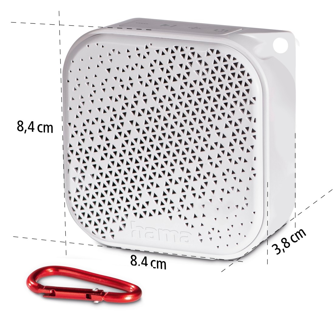 Hama Bluetooth-Lautsprecher »Mini-Bluetooth-Lautsprecher (wasserdicht IP67, bestellen mobil, Karabiner)« 3,5W, online