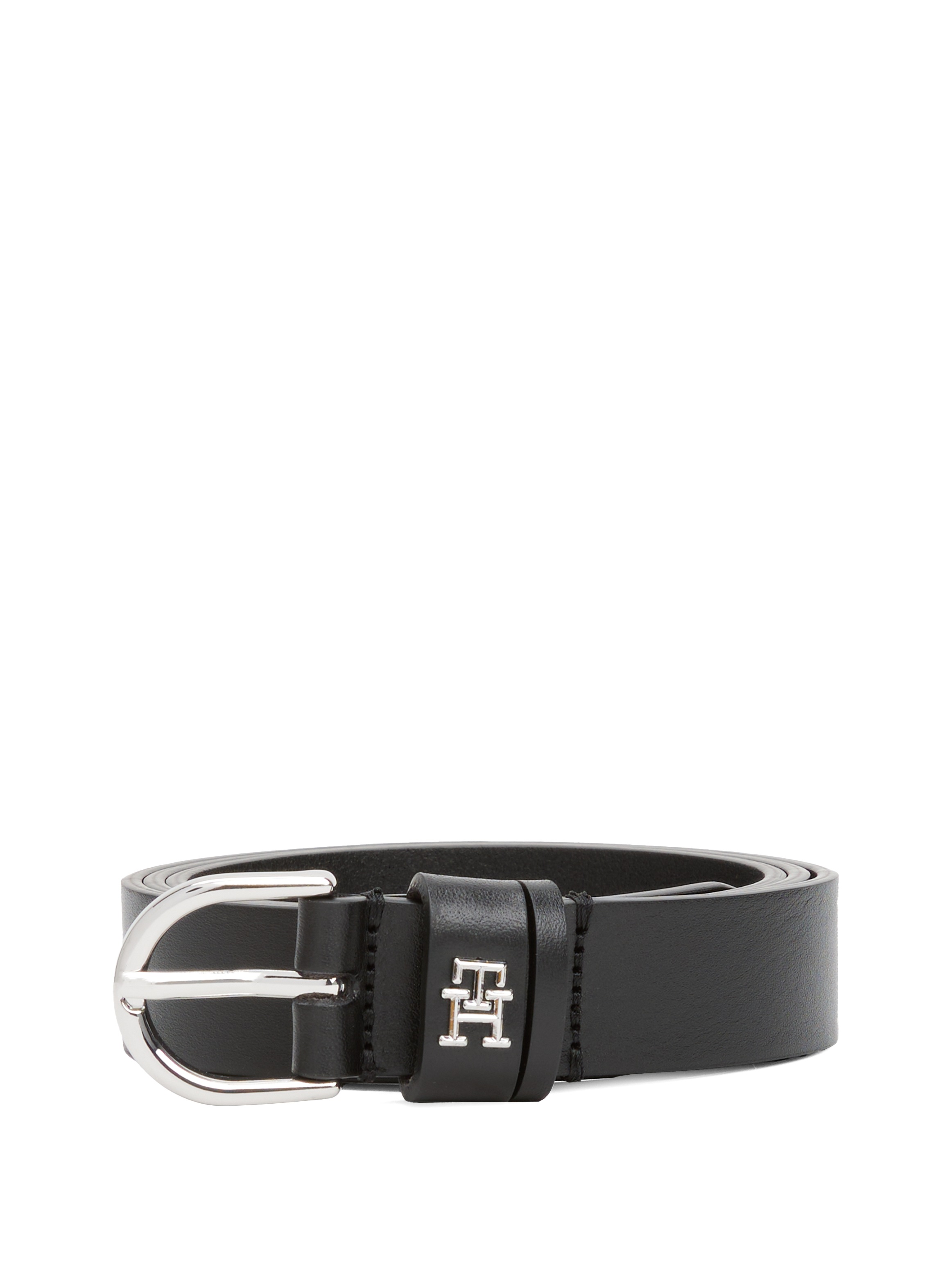 Tommy Hilfiger Ledergürtel »ESSENTIAL EFFORTLESS 2.5 SV«, Einfachdornschließe, Metallemblem