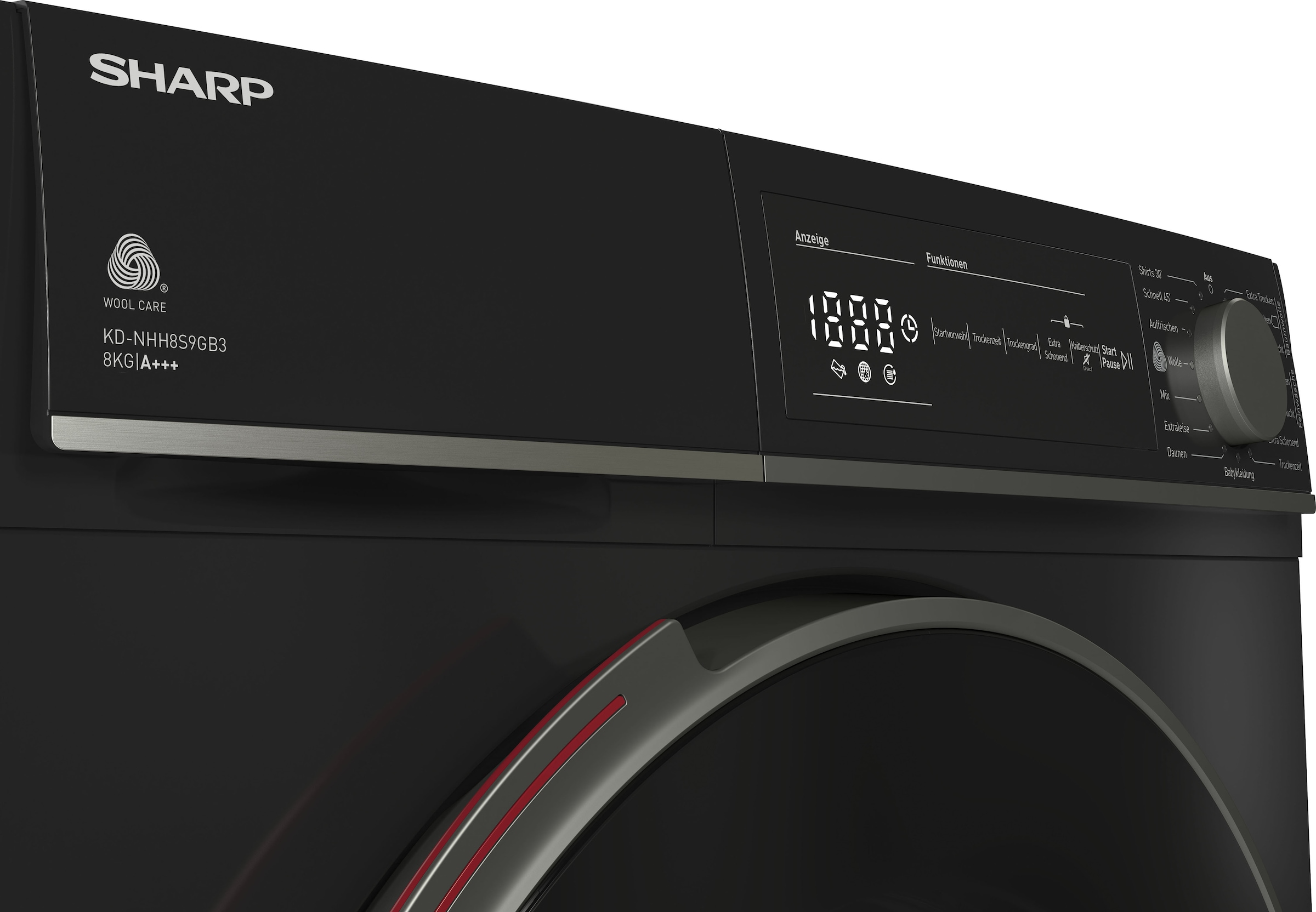 Sharp Wärmepumpentrockner »KD-NHH8S9GB3-DE«, Serie T, 8 kg