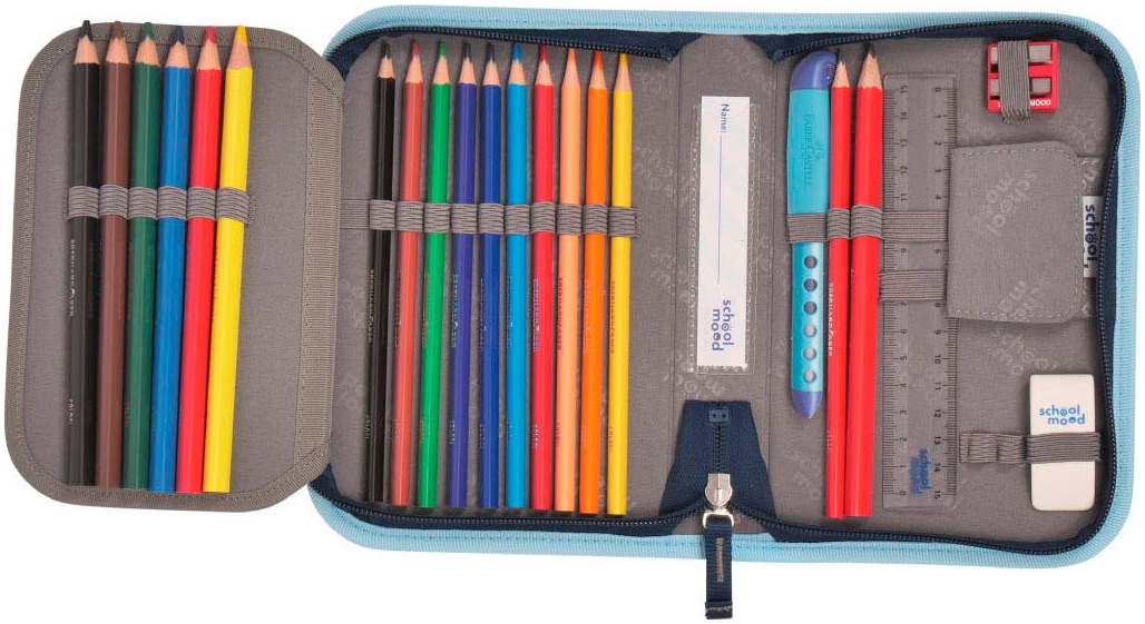 SCHOOL-MOOD® Schulranzen »Champion, Moritz (Weltall)«, retroreflektierende Flächen, mit LED-Patchy; aus recyceltem Material