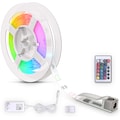 B.K.Licht LED Stripe, LED Band 3m, RGB, Fernbedienung, selbstklebend, Farbwechsel, kürzbar