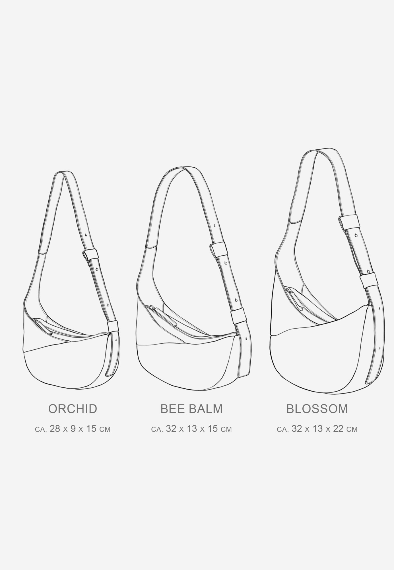 aunts & uncles Hobo »Halfmoon Bag Bee Balm«