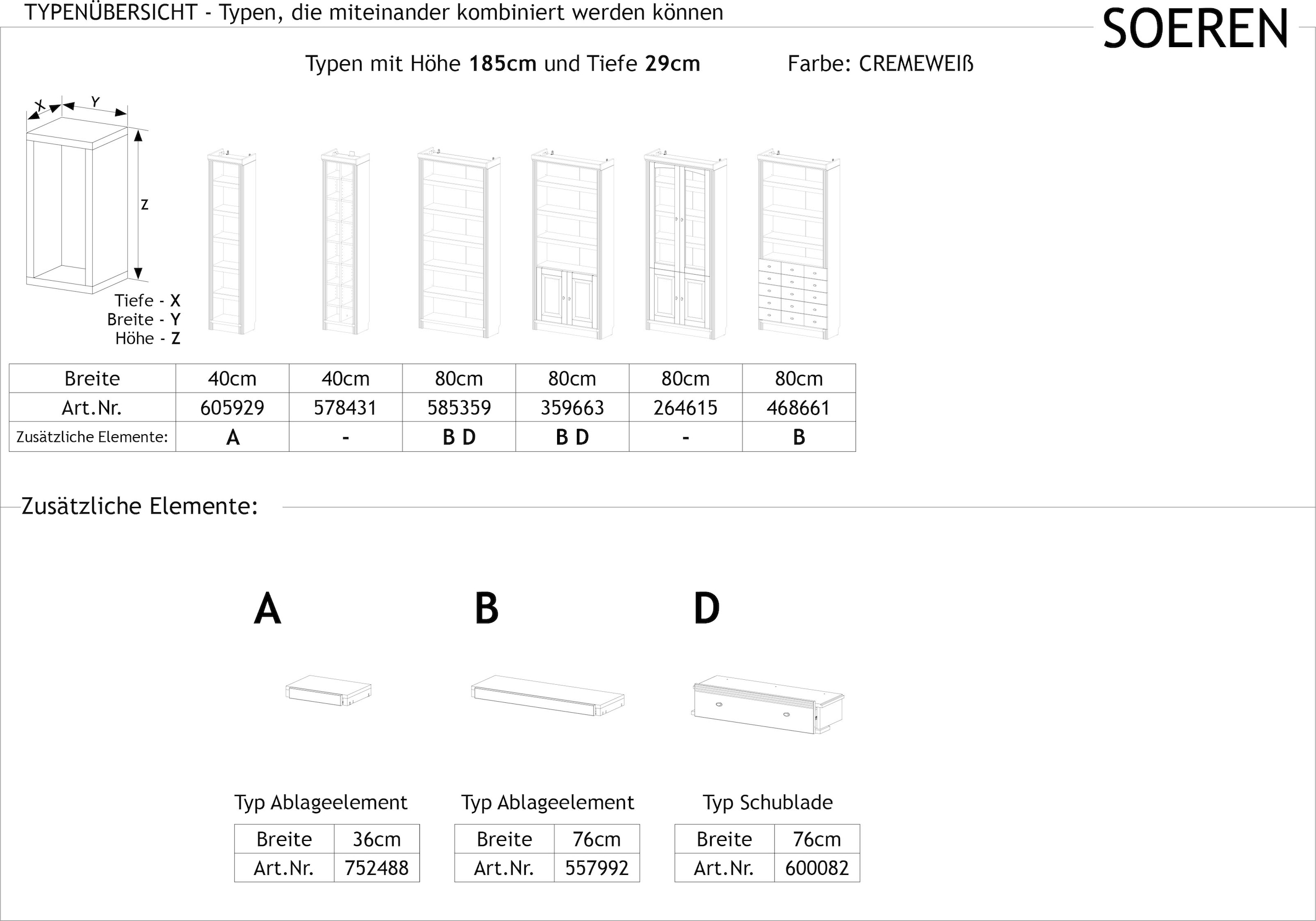 Home affaire Bücherregal »Soeren«, aus massiver Kiefer, Höhe 220 cm, mit 2 Holztüren, viel Stauraum