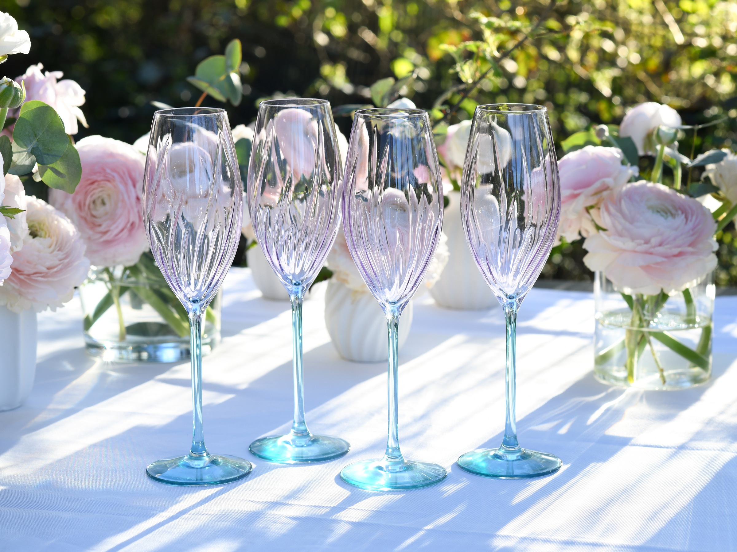 CreaTable Sektglas »Swirly Spring, Sektgläser-Set, 4-tlg.« Rillen Relief, M günstig online kaufen
