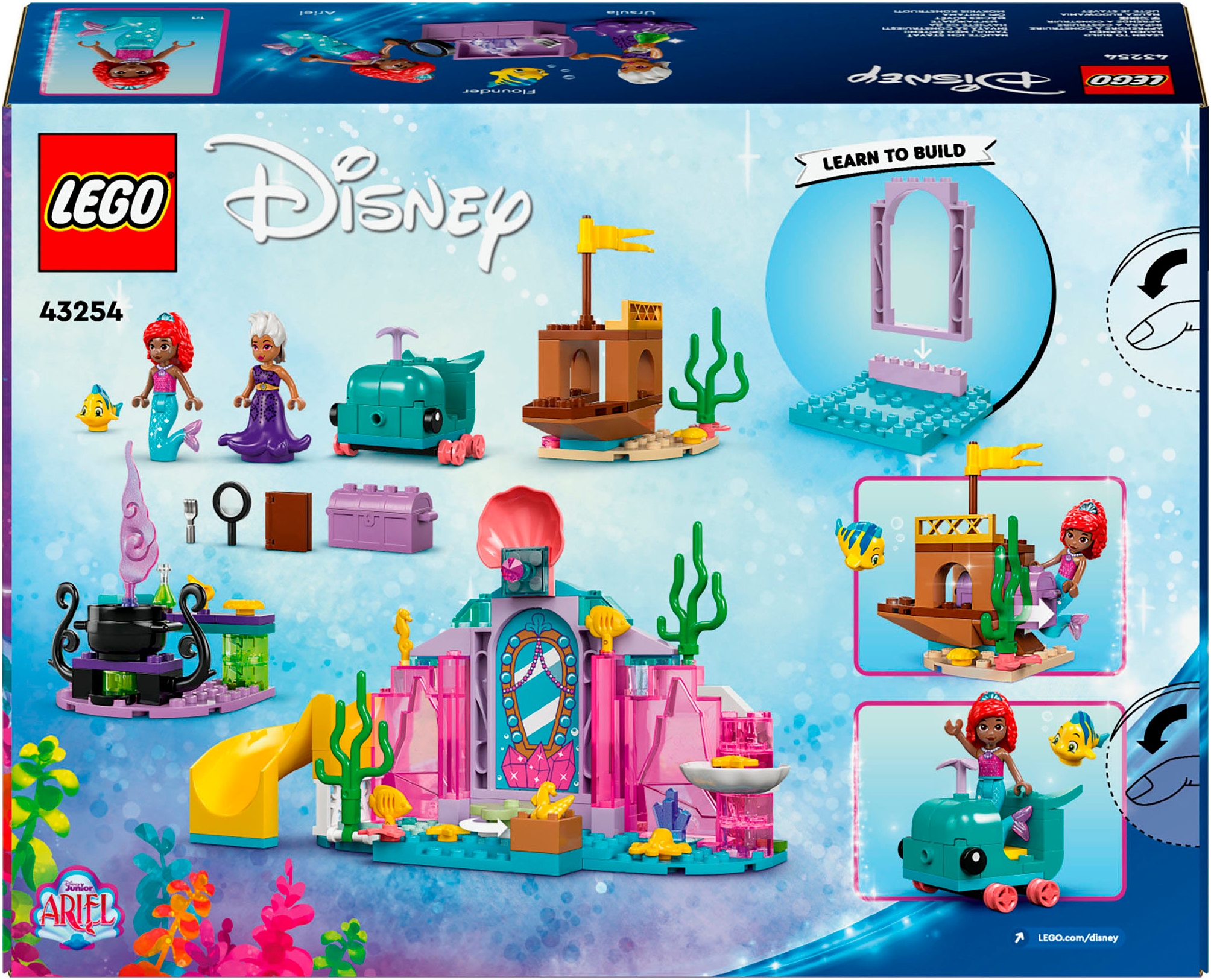 LEGO® Konstruktionsspielsteine »Arielles Kristallhöhle (43254), LEGO Disney Princess«, (141 St.), Made in Europe