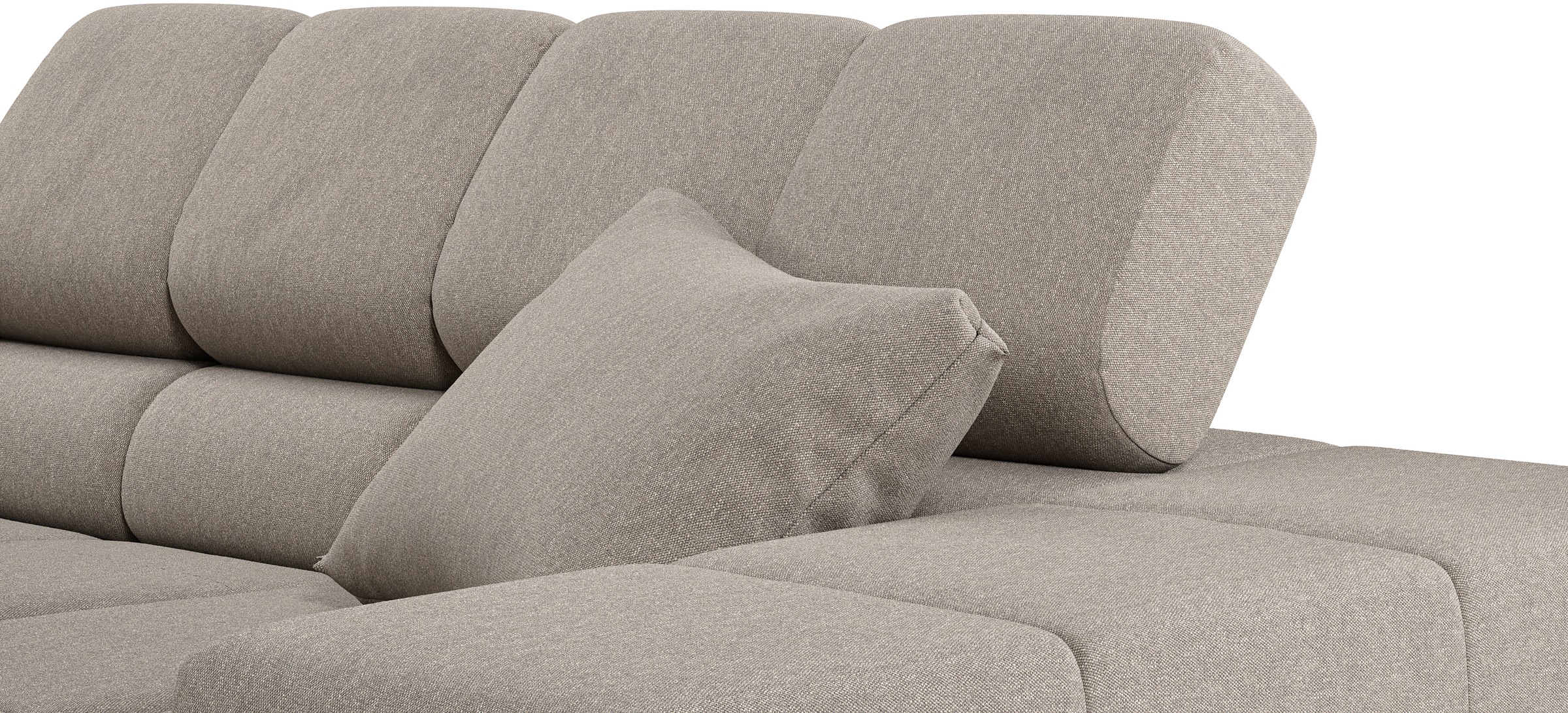 INOSIGN Ecksofa »Ancona incl. Kopfteilverstellung, OTTOs Choice, Breite 319cm, L-Form«, wahlweise motorische Sitztiefenverstellung, auch in Cord + Easy Care