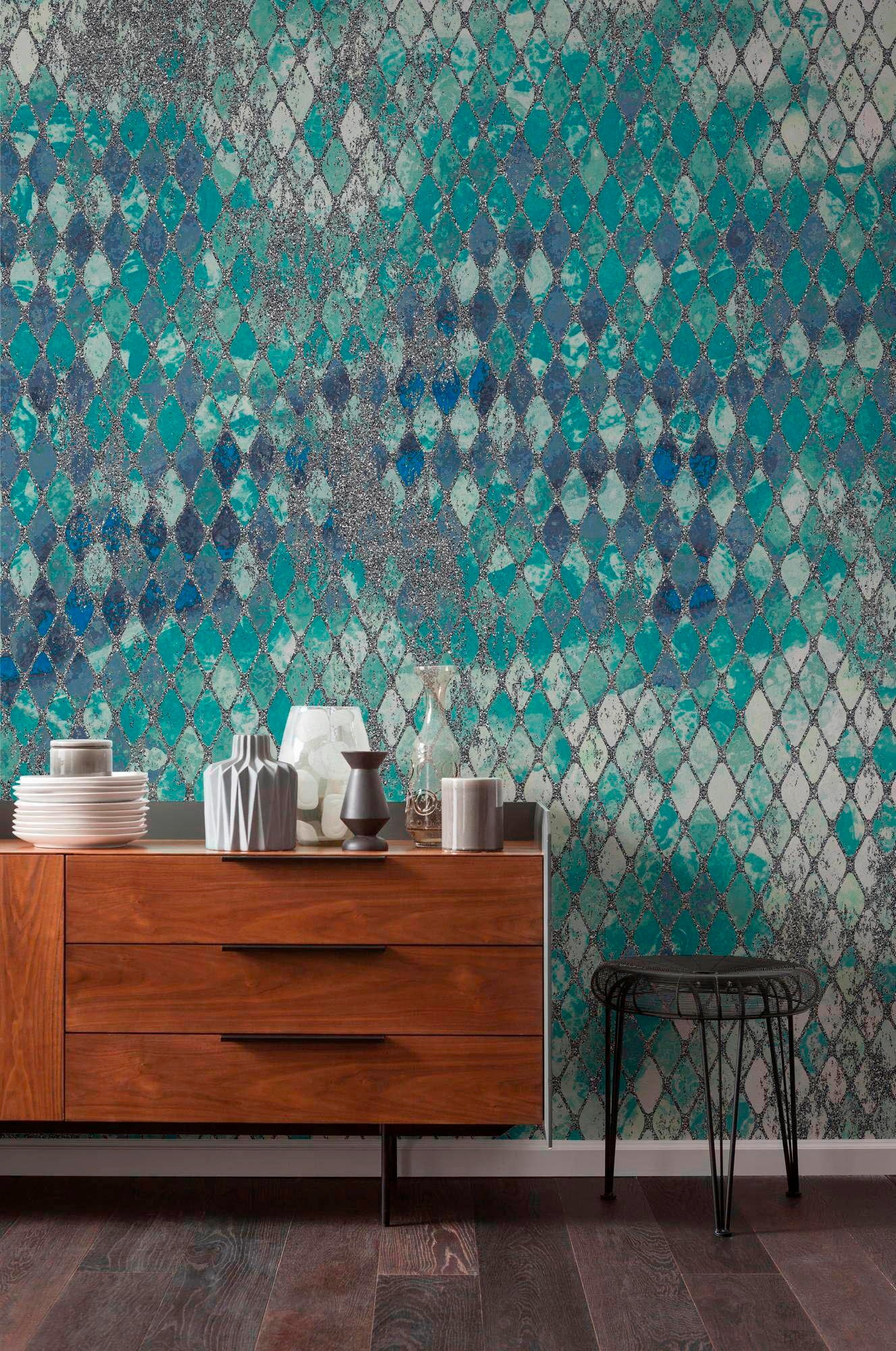 Komar Vliestapete »Digitaldruck Vlies - Harlekin - Größe 400 x 250 cm«, bedruckt, Wohnzimmer, Schlafzimmer