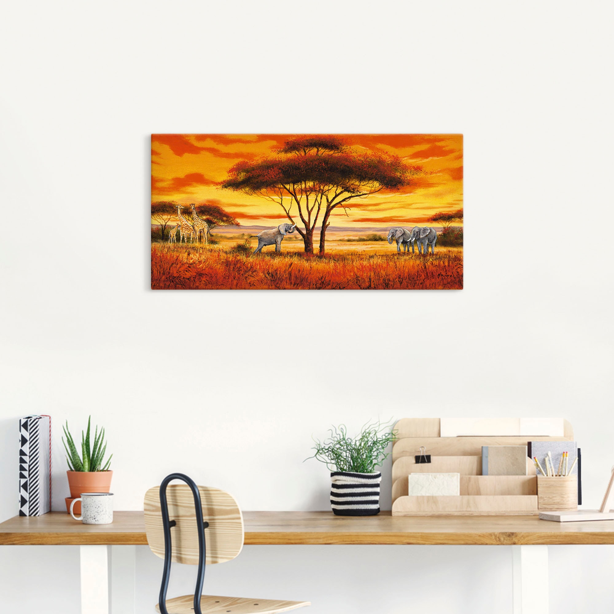 Artland Wandbild »Afrikanische Landschaft II«, Afrika, (1 St.), als Alubild günstig online kaufen