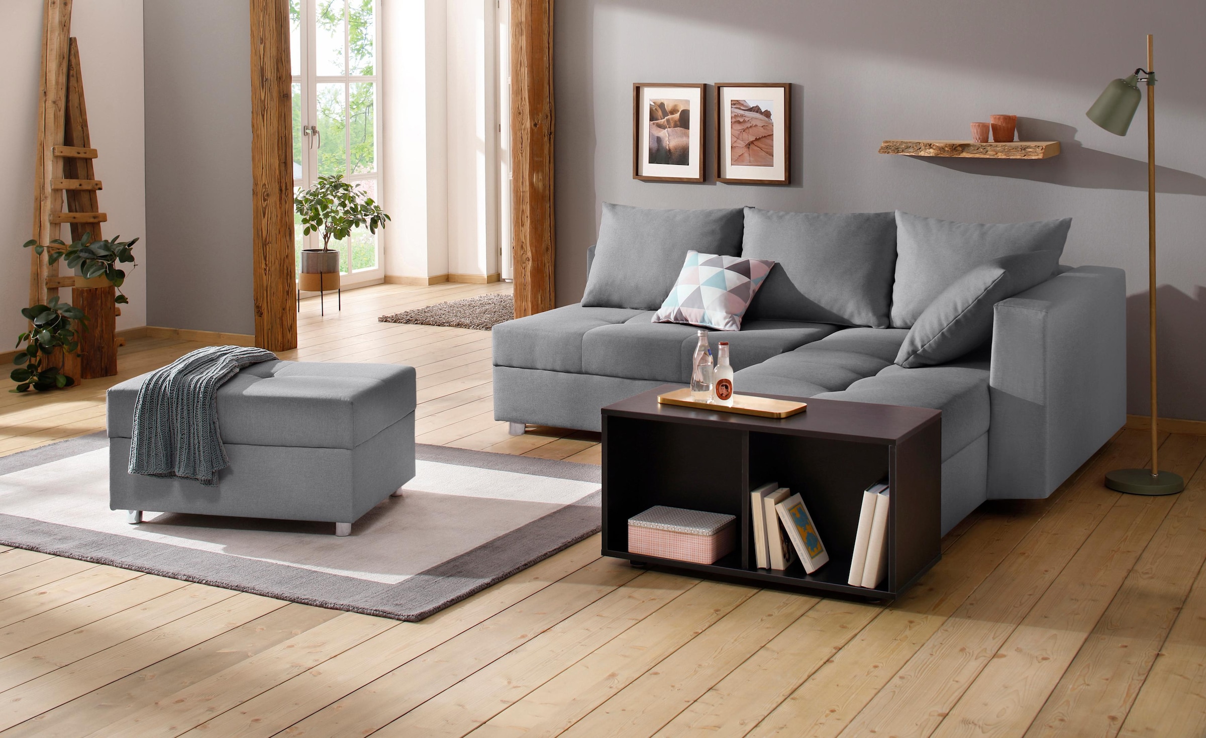 Home affaire Ecksofa Italia, mit Bettfunktion und Bettkasten