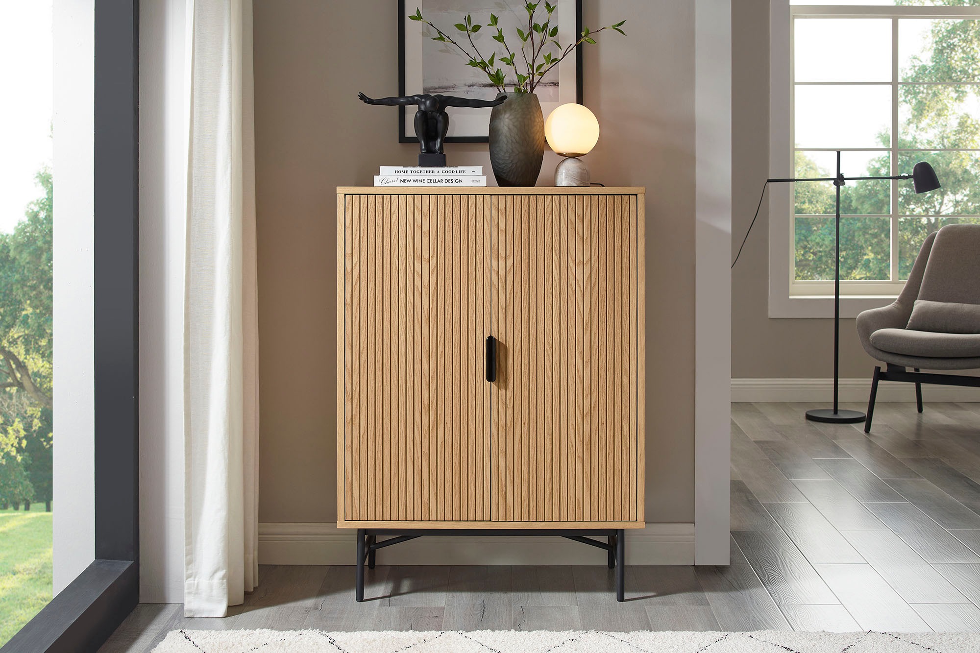 SalesFever Kommode »Visby Stilvolles Sideboard für den Wohnbereich« Eiche E günstig online kaufen