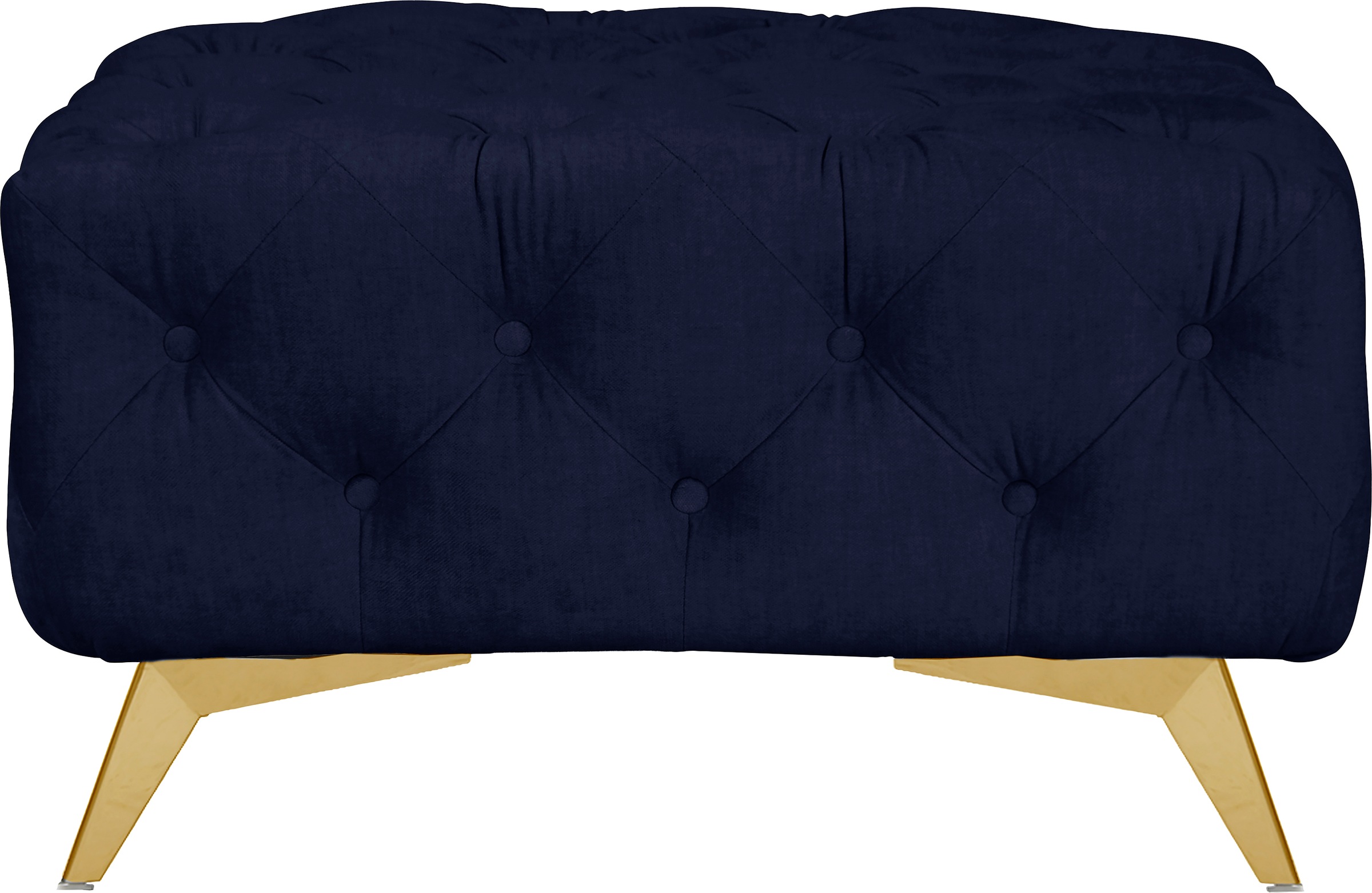 Leonique Polsterhocker »Glynis«, aufwändige Knopfheftung, moderne Chesterfield Optik, Fußfarbe wählbar
