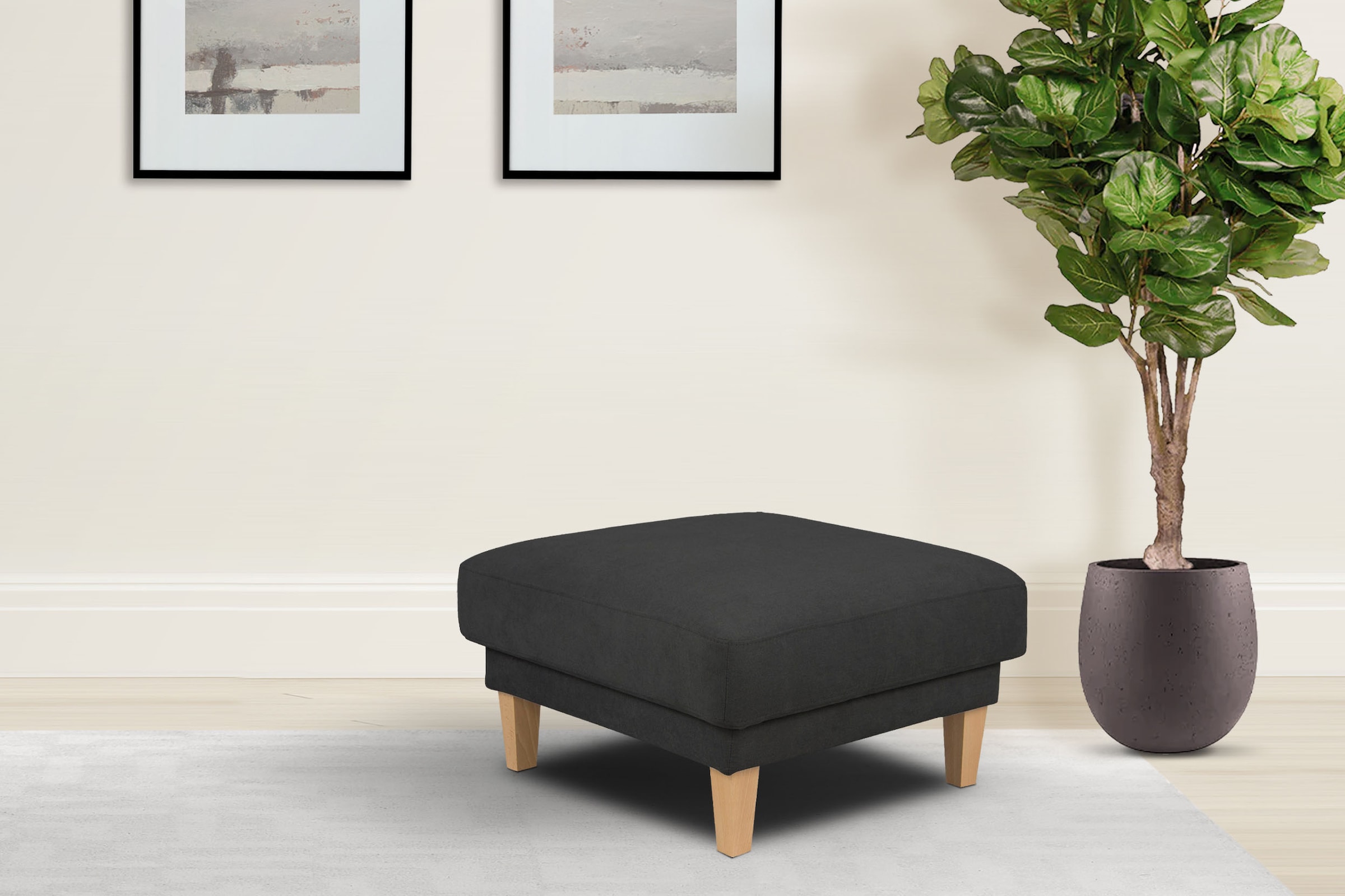 Home affaire Polsterhocker "TRIPLO passend zur Serie, Maße B/T/H: 82/72/46 günstig online kaufen